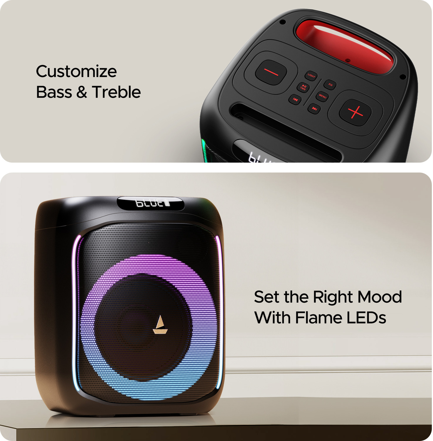 Image of boAt PartyPal 185 with Signature Sound & Up to 6 hrs Playtime 50 W Bluetooth Home Audio Speaker