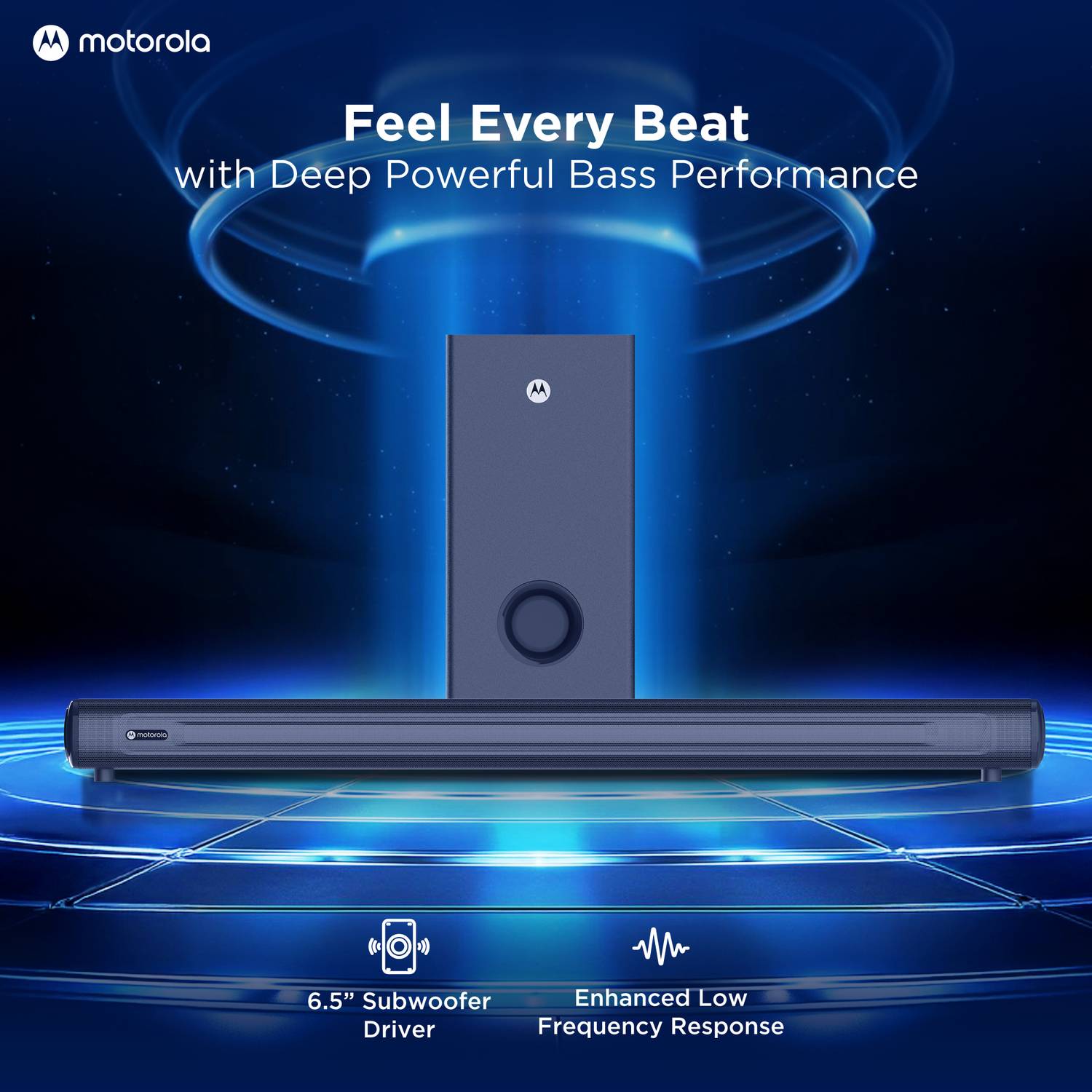MOTOROLA AmphisoundX Vibe 220 W Bluetooth Soundbar Black - Image 4