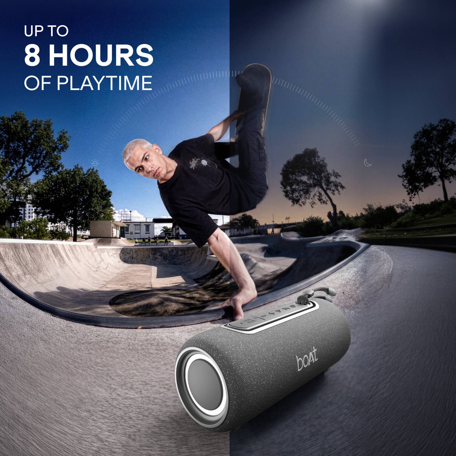 boAt Stone 350 Pro Plus 16W Bluetooth Speaker, Beige - Image 5