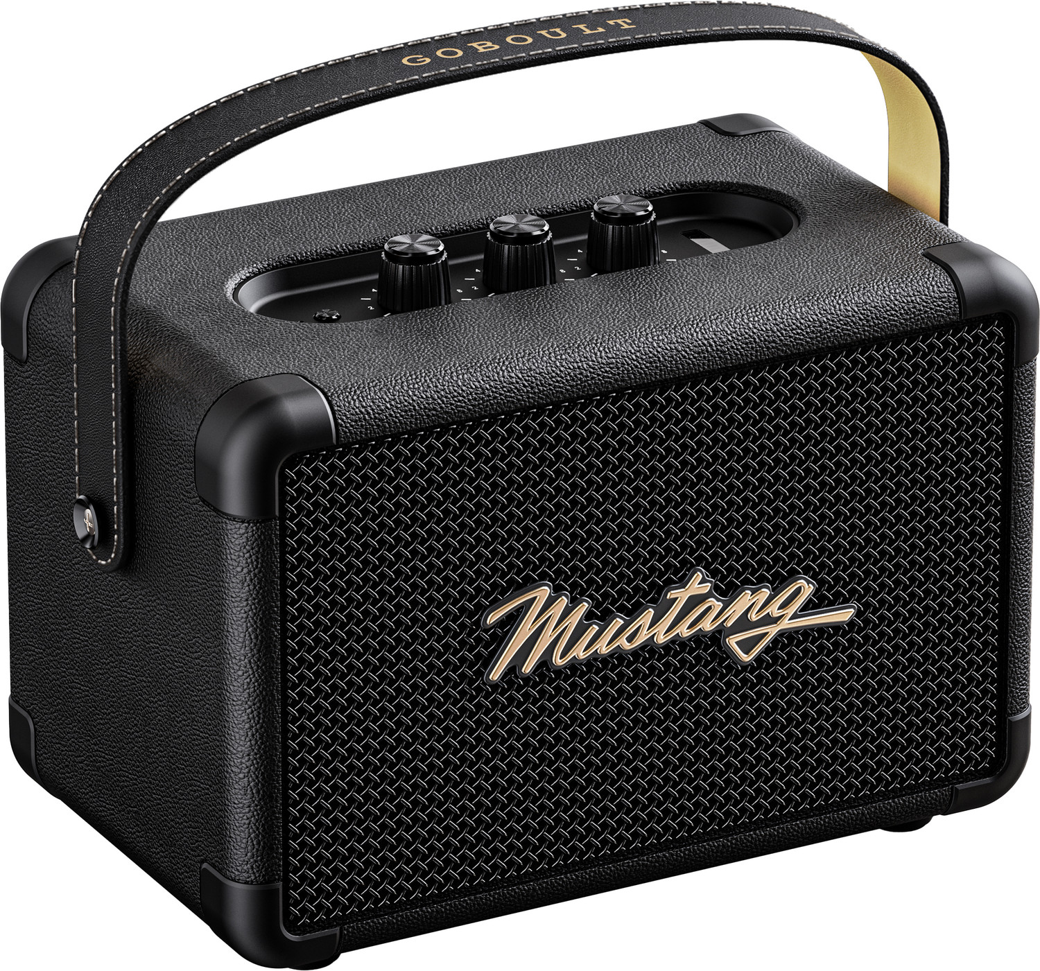 Image of GOBOULT Mustang GT 40, Dual Drivers, Bass Radiator, 6Hrs Battery, Metallic Grill, BTv 6 40 W Bluetooth Speaker