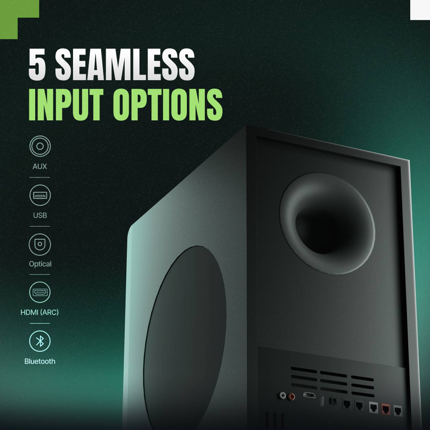 Mivi Fort Sonic 400 5.1 Channel 400W Bluetooth Soundbar - Image 5