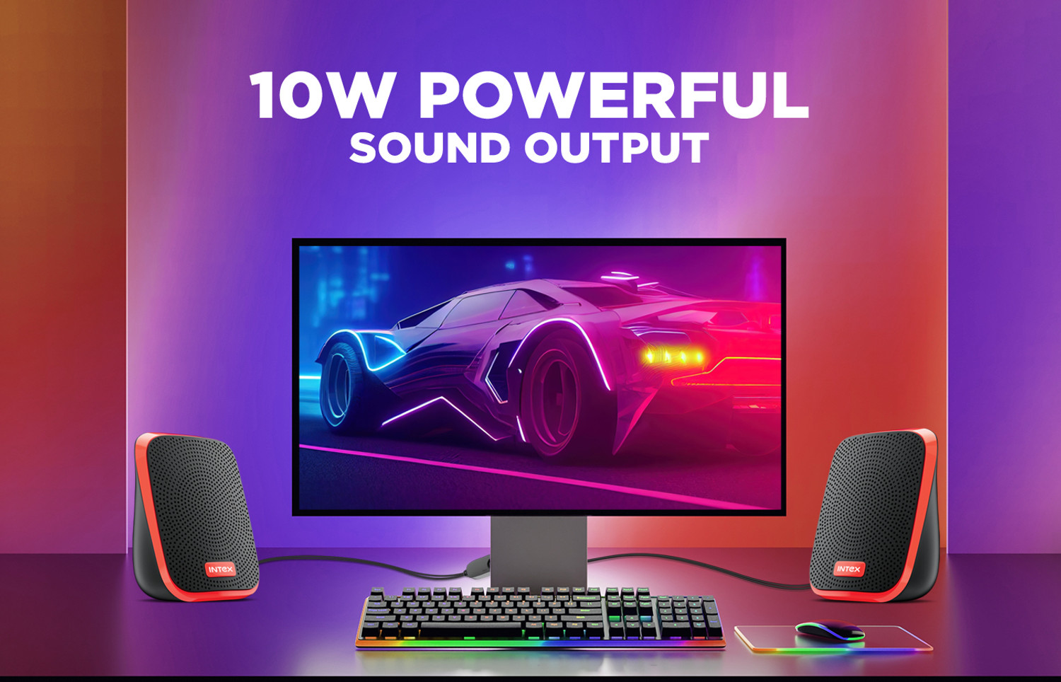 Image of Intex IT 120 DESKTOP SPEAKER 2.0 10 W Laptop /Desktop Speaker