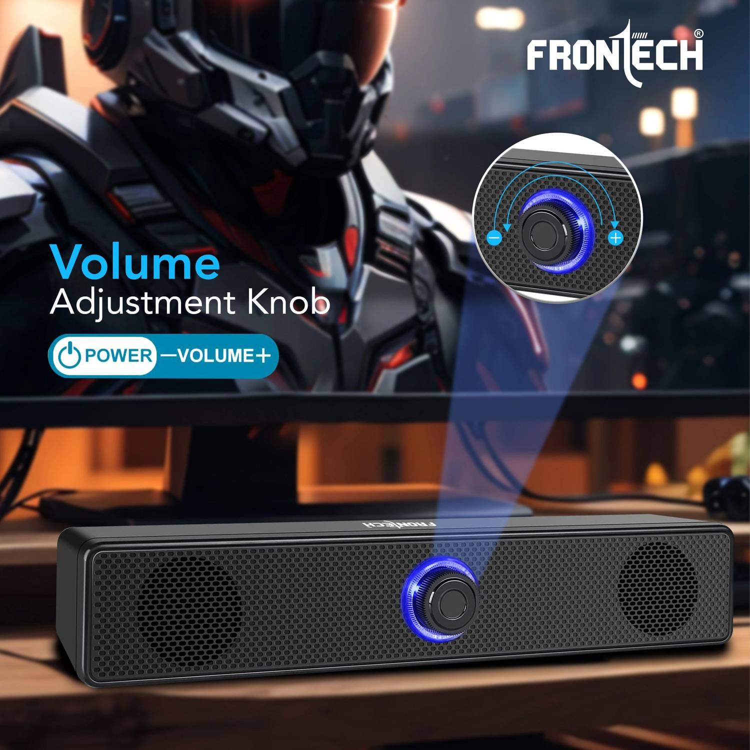 Frontech 1.0 USB with AUX 10W Speaker - Image 3