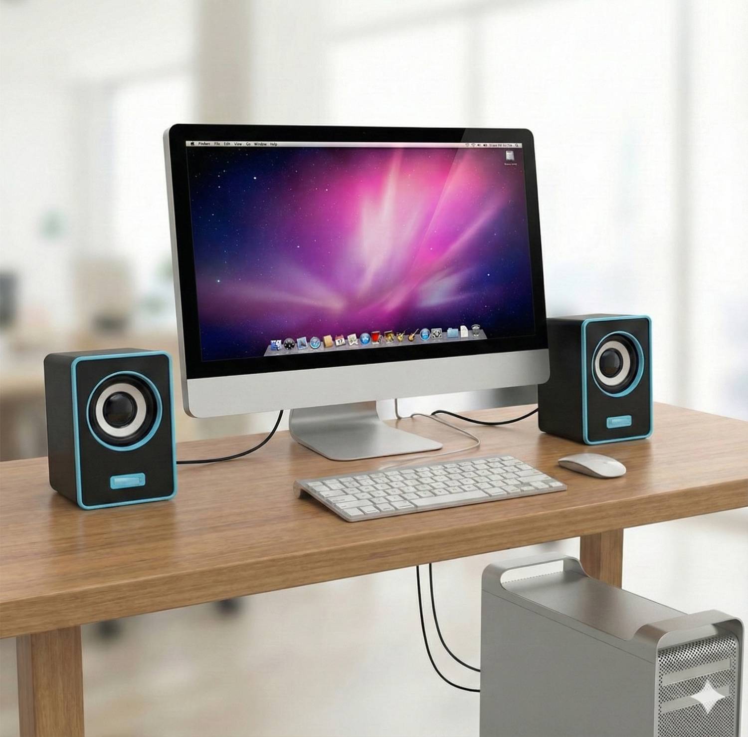 Coracao 6W USB Computer Speaker with Deep Bass & Clear Stereo Sound for PC & Mobile 6 W Bluetooth Laptop/Desktop Speaker