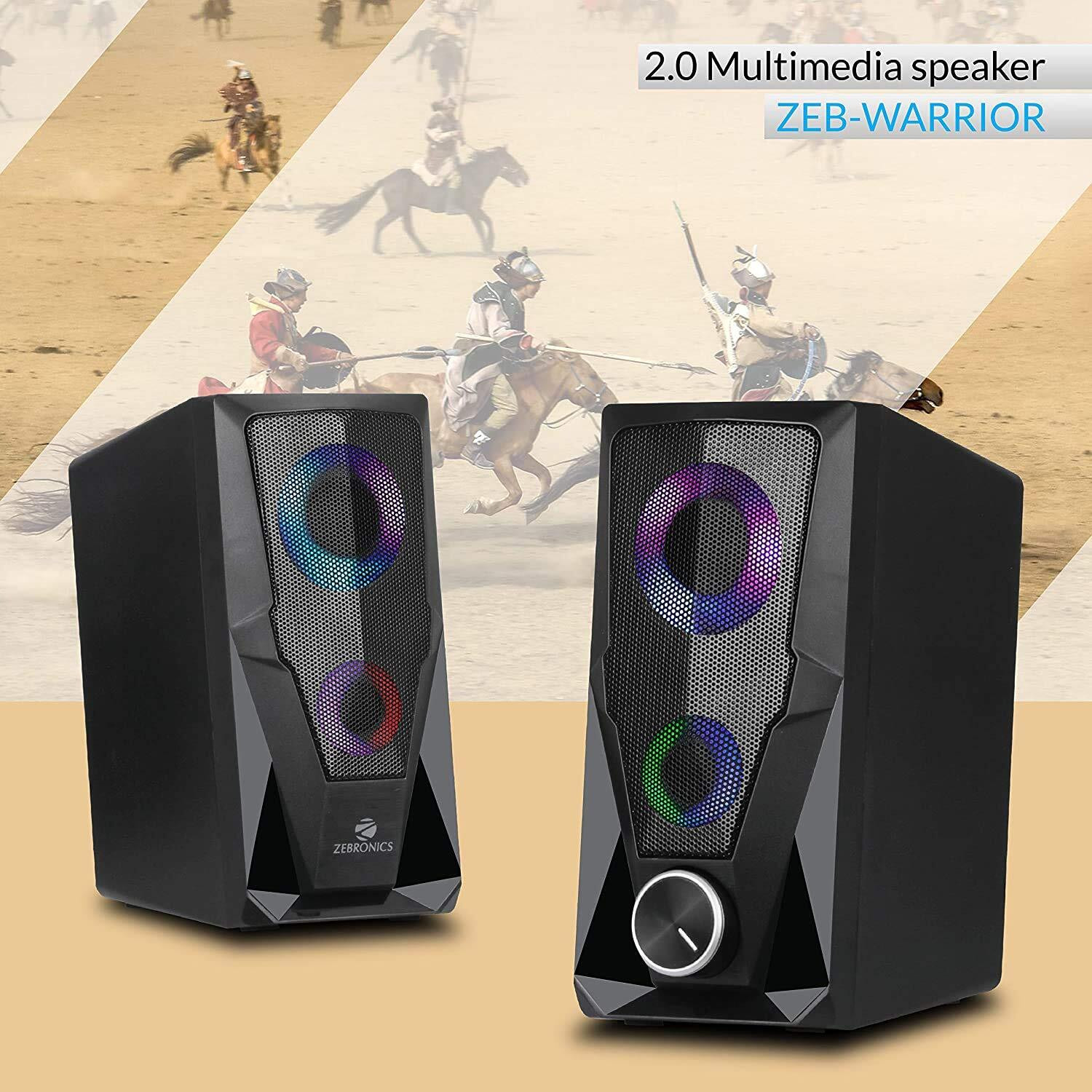 Image of ZEBRONICS ZEB-Warrior 2.0 10 W Bluetooth Laptop /Desktop Speaker