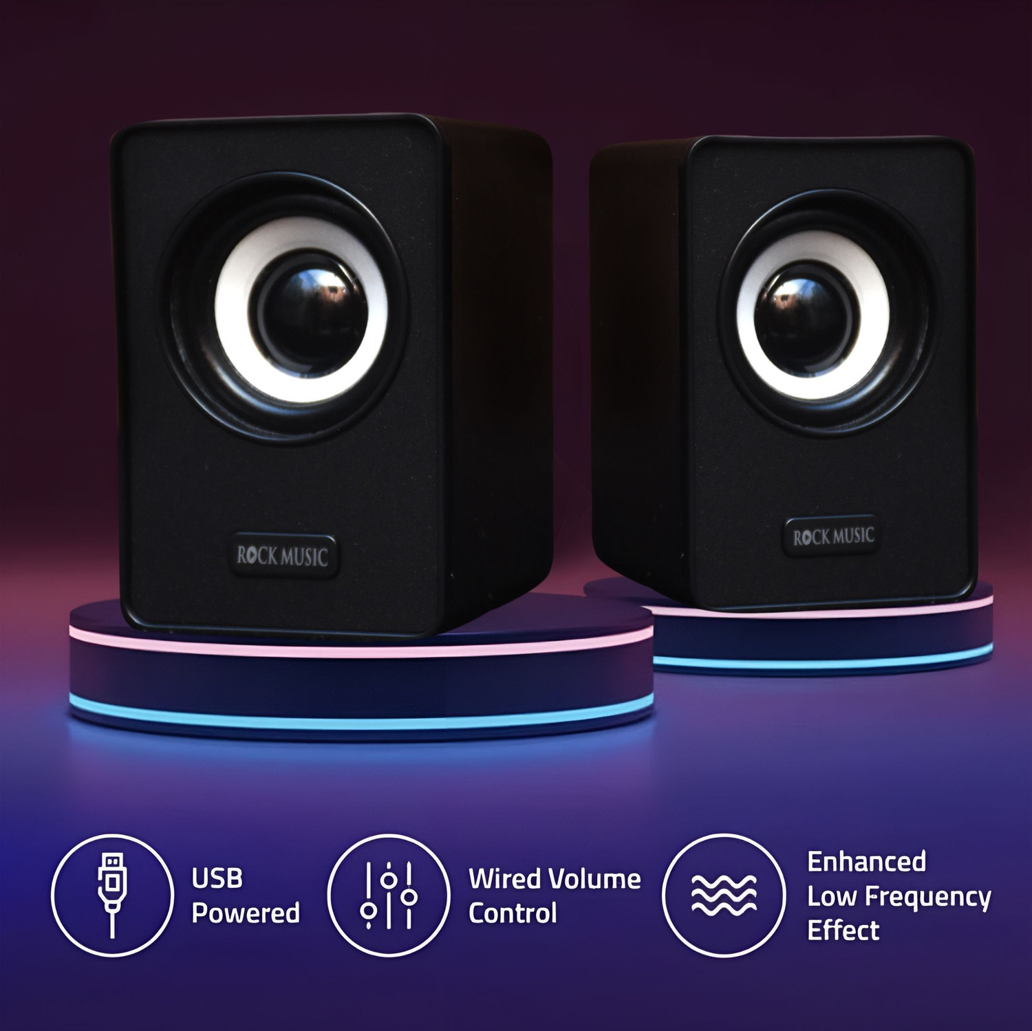 Image of otoobest 6W Computer Speaker with Deep Bass USB Power & Clear Stereo Sound Coonect Mobile 6 W Bluetooth Laptop /Desktop Speaker