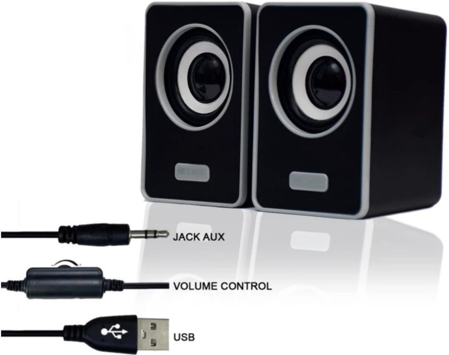 Image of otoobest 6W Computer Speaker with Deep Bass USB Power & Clear Stereo Sound Coonect Mobile 6 W Bluetooth Laptop /Desktop Speaker