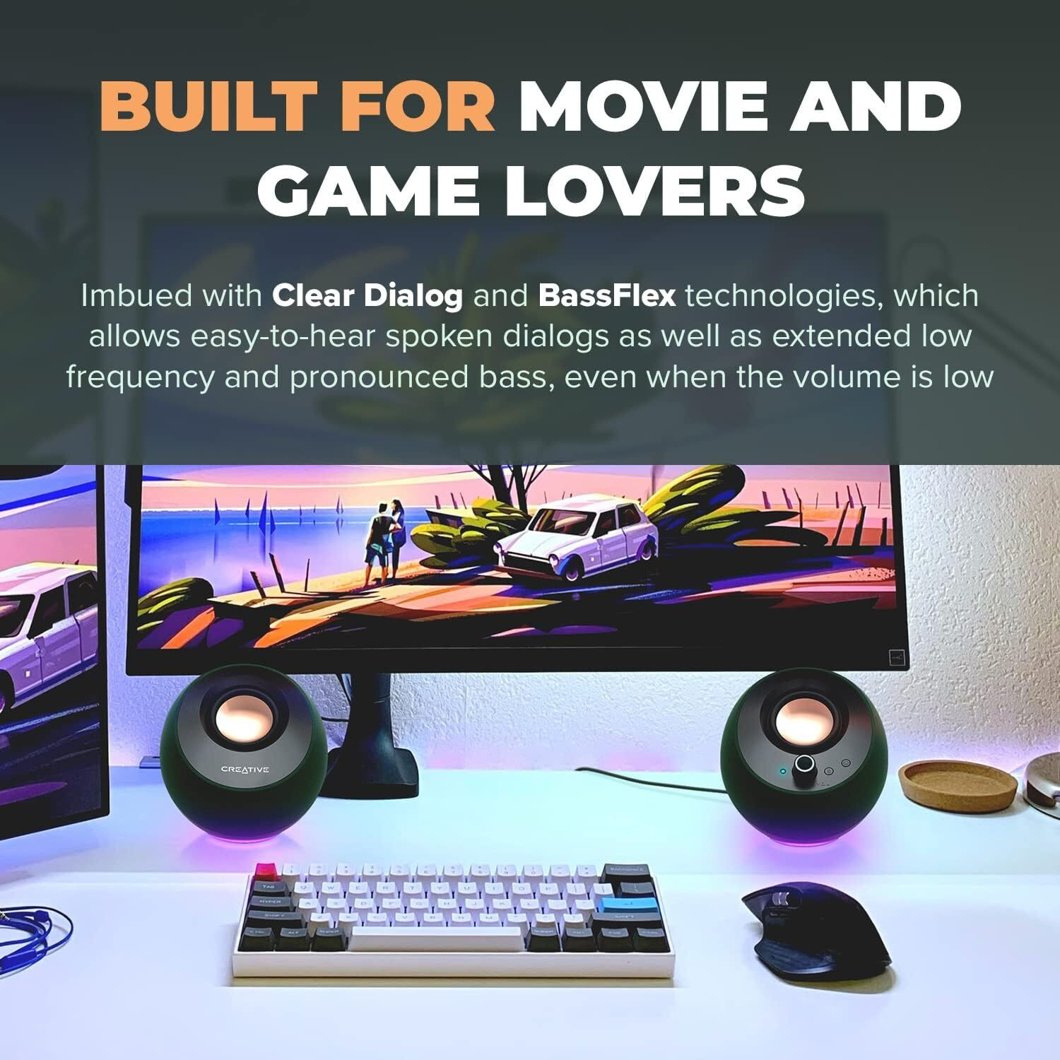 Image of CREATIVE Pro 20 W Bluetooth Laptop /Desktop Speaker