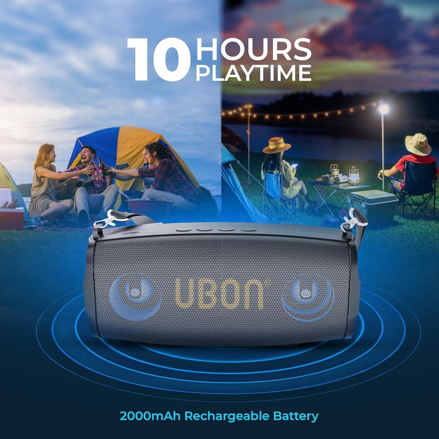 Ubon Bluetooth Speaker SP-65, 10 Hours Playtime, 20W - Image 3
