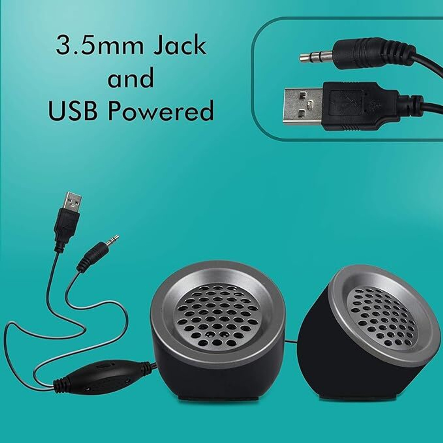 Image of ZEBRONICS Zeb Pluto 5 W Laptop /Desktop Speaker