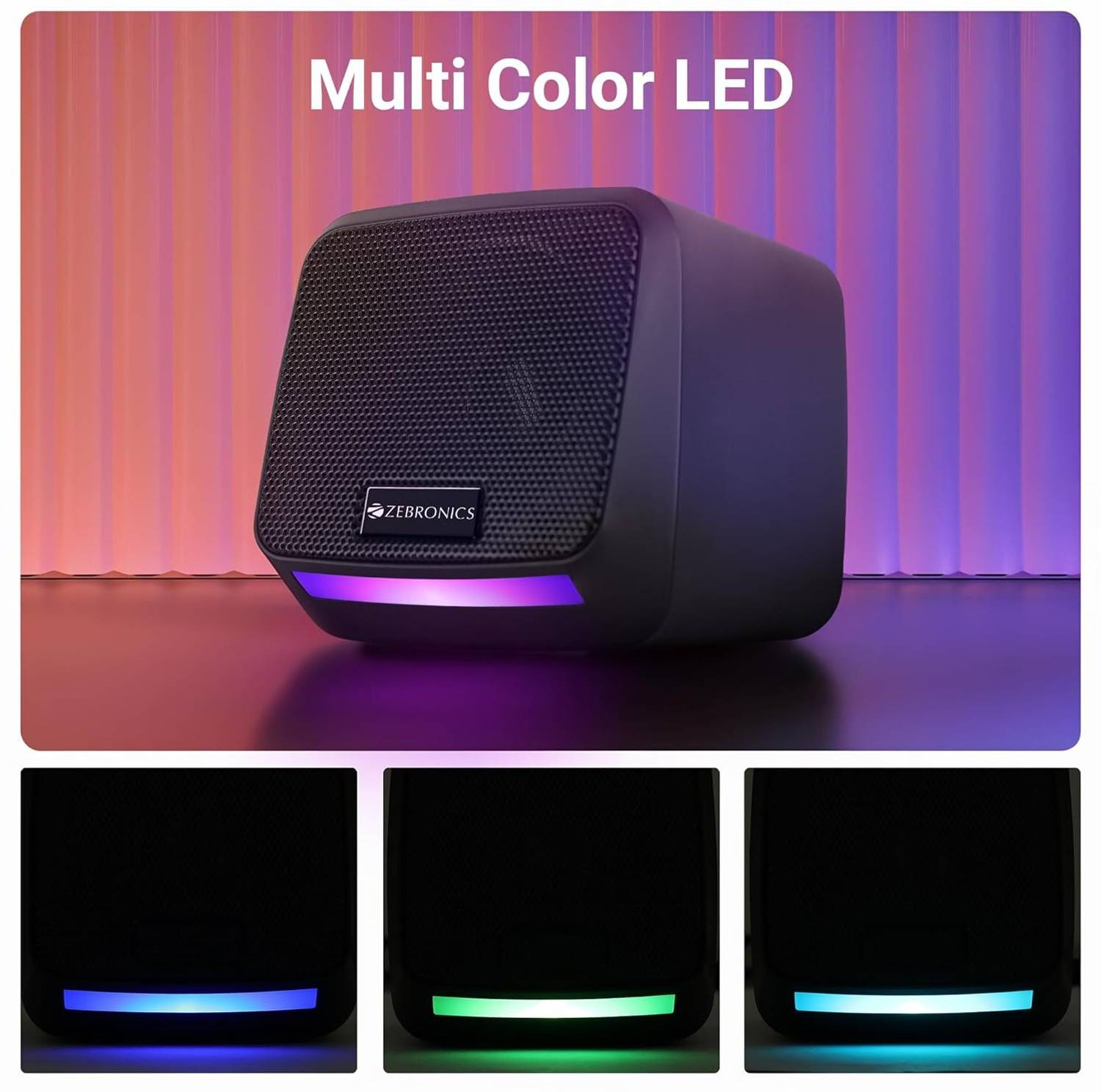 ZEBRONICS ZEB-IGLOO 1 8W Black Speaker - Image 3