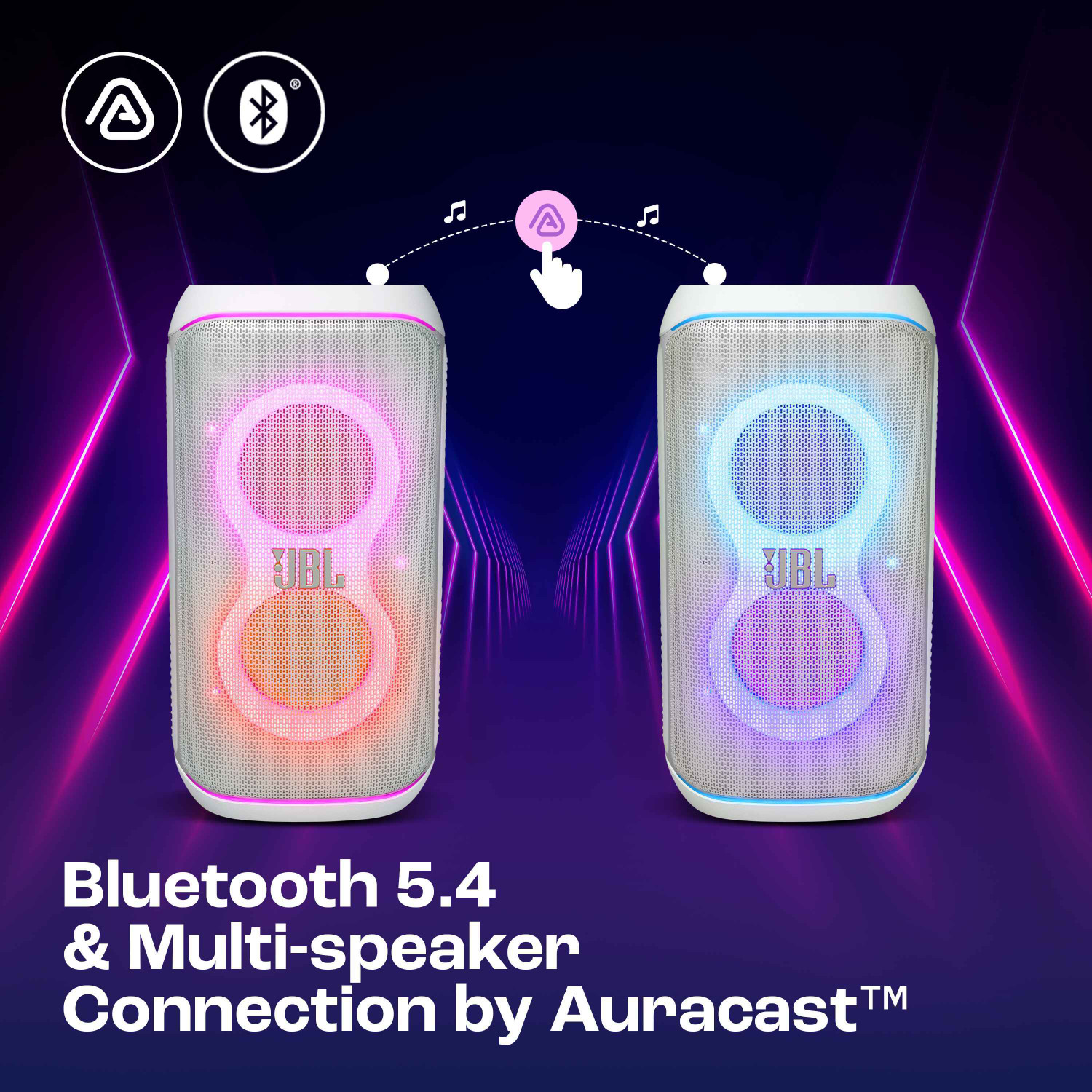 Image of JBL Partybox 120, AI Sound Boost, Futuristic Light Show, Upto 12Hrs Playtime 160 W Bluetooth Party Speaker