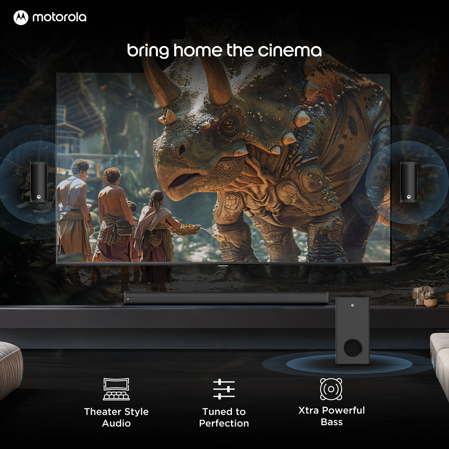 Image of MOTOROLA AmphisoundX Vibe 500 W Bluetooth Soundbar