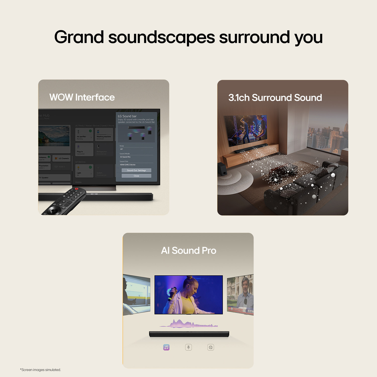 Image of LG S55T 480 W Bluetooth Soundbar