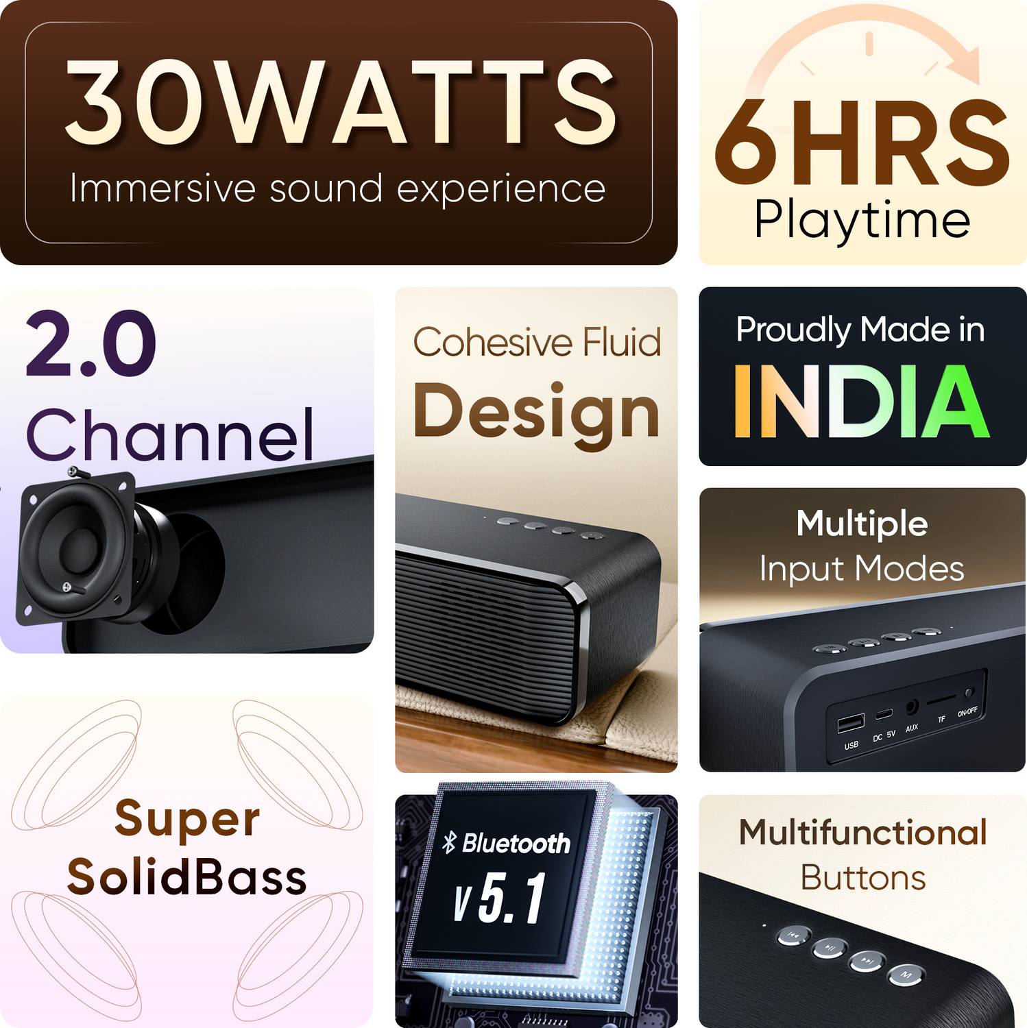 Mivi Fort H30 30W Bluetooth Speaker - Image 2