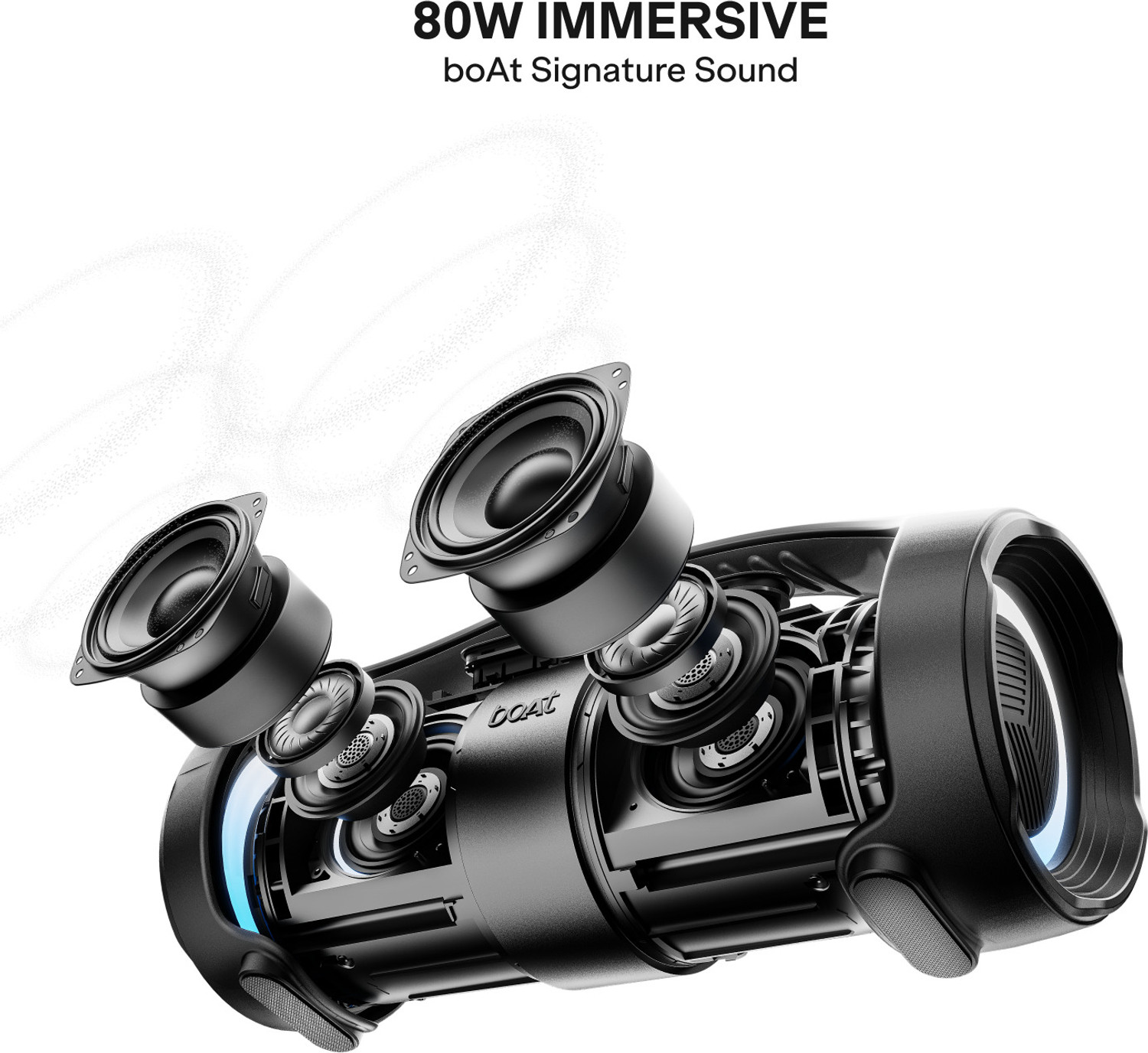 Image of boAt Stone 900, 15H Battery, TWS Mode, Built-In Mic, Voice Assistant,IPX5 80 W Bluetooth Speaker