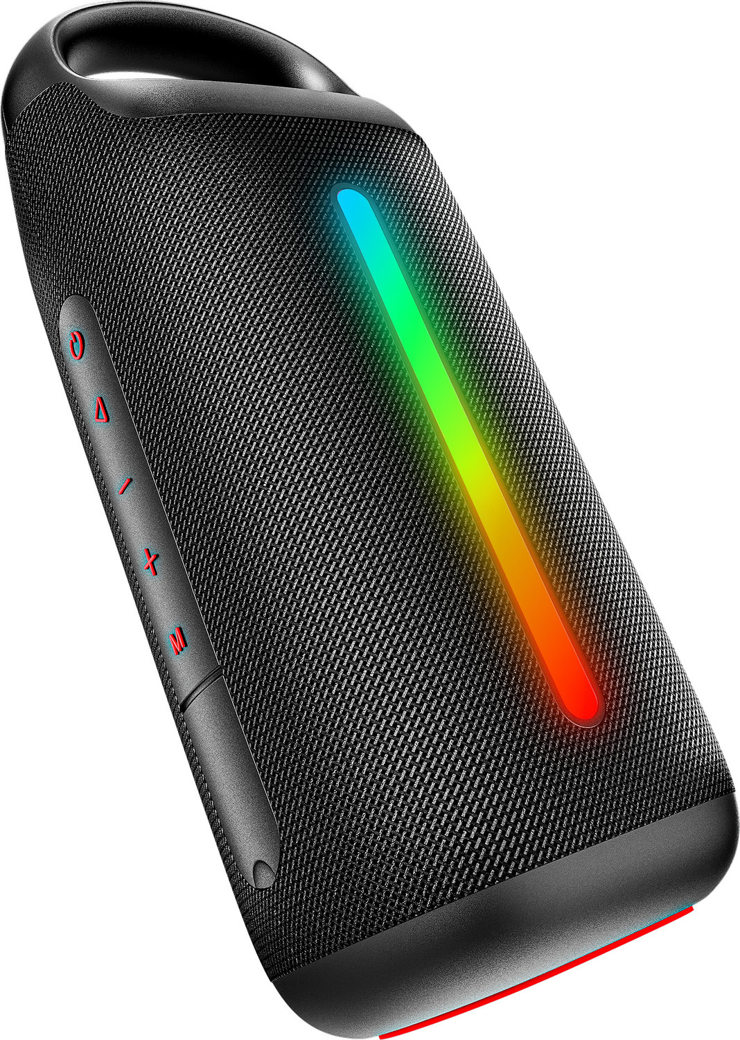 Image of boAt Stone Arc Pro, Spatial Audio, 58mm Drivers, 12H Battery, RGB LEDs & App Support 25 W Bluetooth Speaker (Raging Black, Mono Channel)
