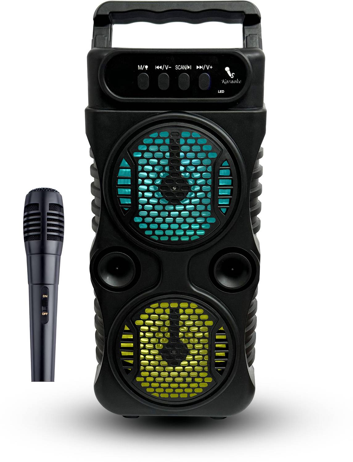 Musify BEST BUYM55VP Wireless 3” Speaker Led Light subwoofer with Carry Handle 10 W Bluetooth Speaker