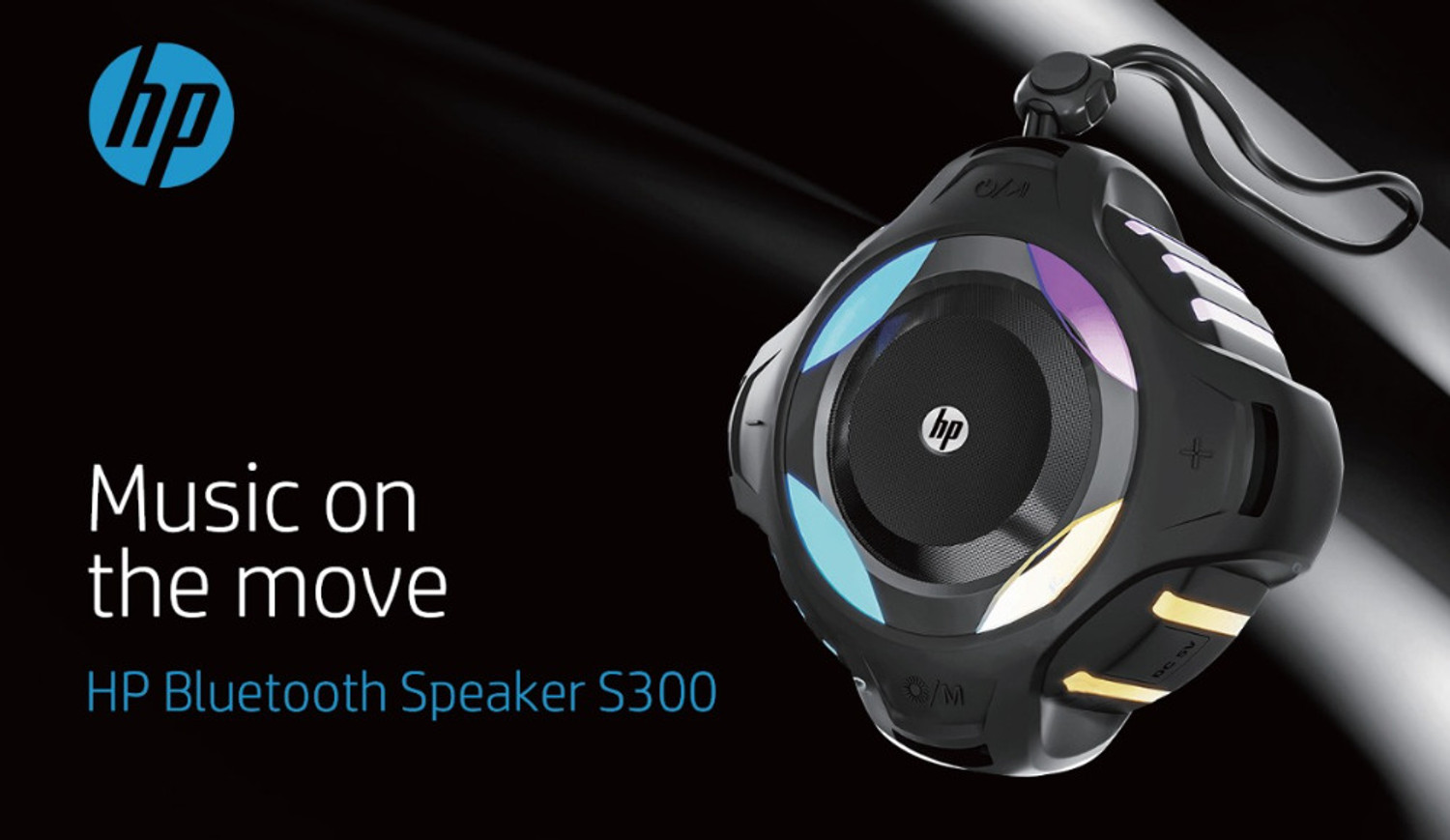 Image of HP Bluetooth Speaker S300 with Noise Reduction Built in Microphone 5 W Bluetooth Speaker