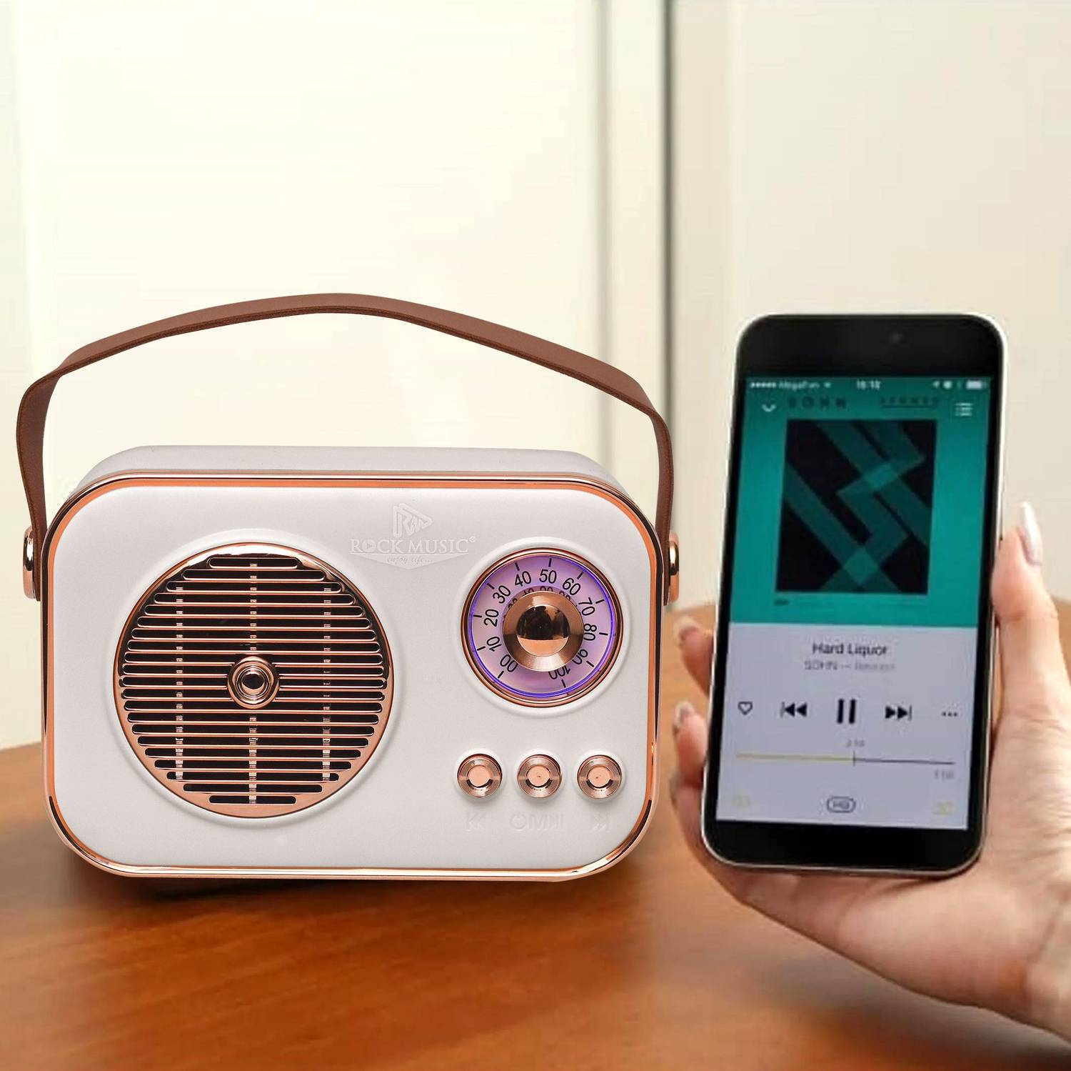 JAXTER Mini Retro Radio Bluetooth Speaker 8W - Image 3