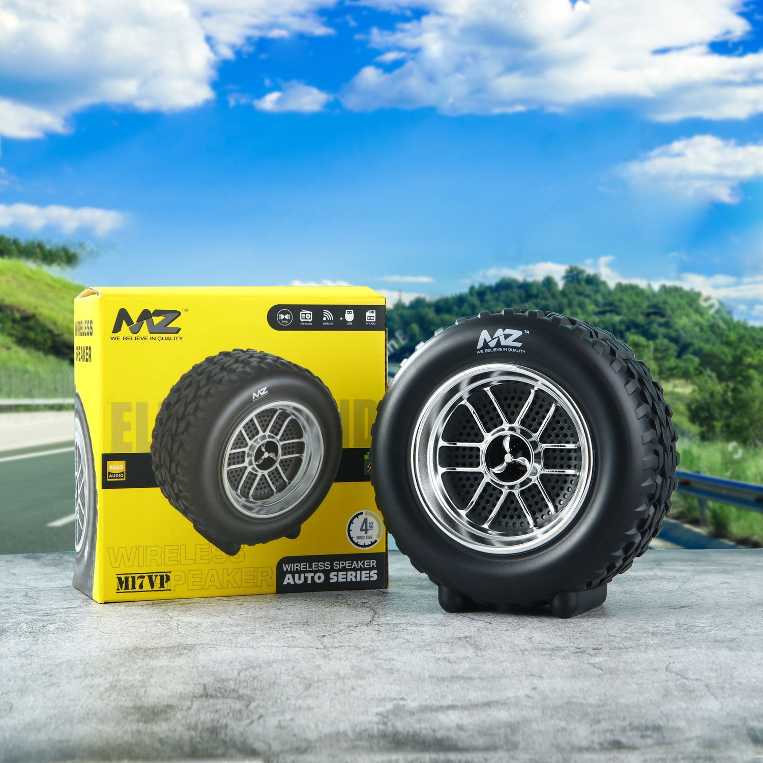 Image of MZ M1VP (PORTABLE BLUETOOTH SPEAKER) Dynamic Thunder Sound Auto Series 8 W Bluetooth Speaker