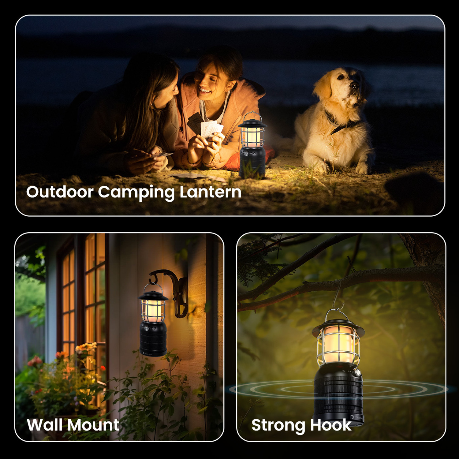Image of Portronics iLumi II 16W HD Sound Bluetooth Speaker With LED Lamp,2 LED Lantern Lamp Mode 16 W Bluetooth Speaker