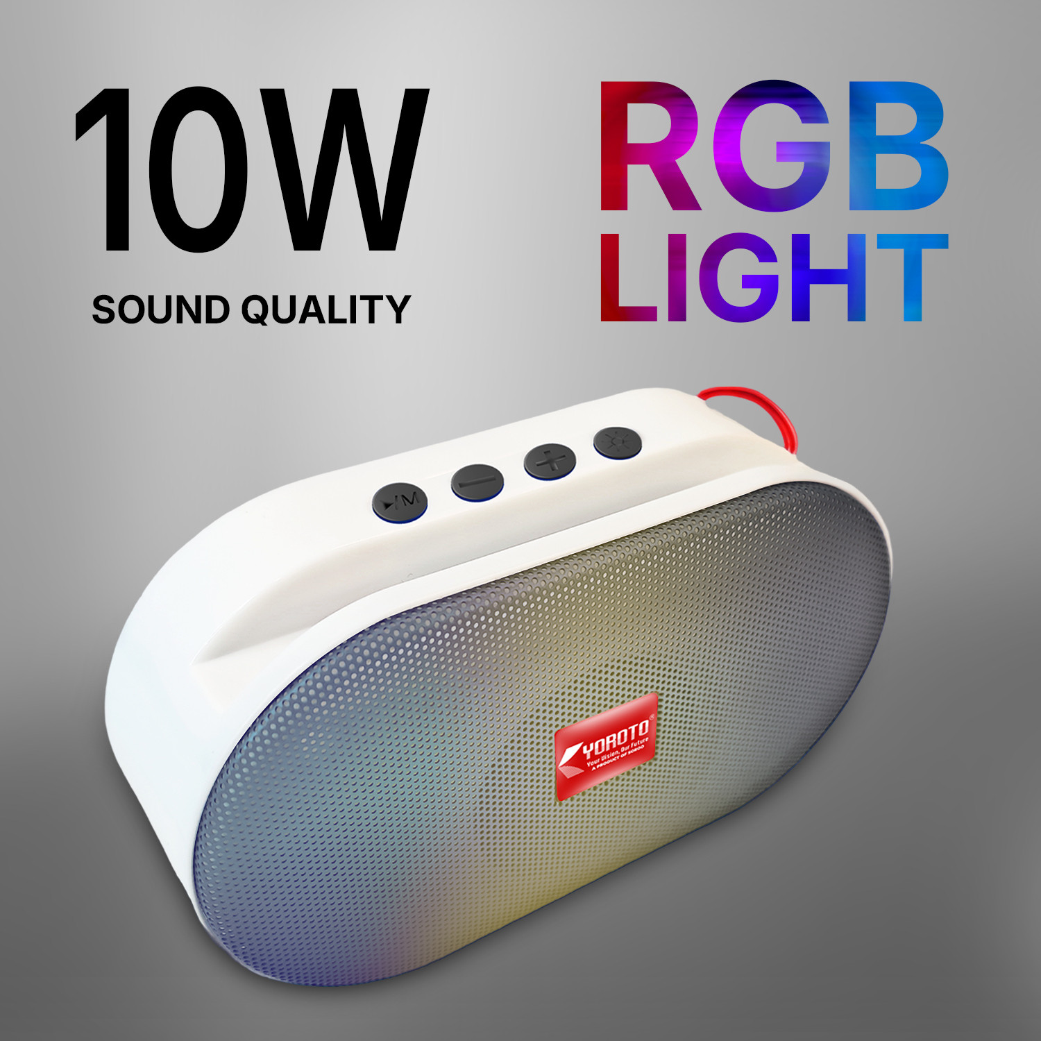 Image of YOROTO YO-A012 Portable Speaker With Thunder Sound and High Bass 10 W Bluetooth Speaker