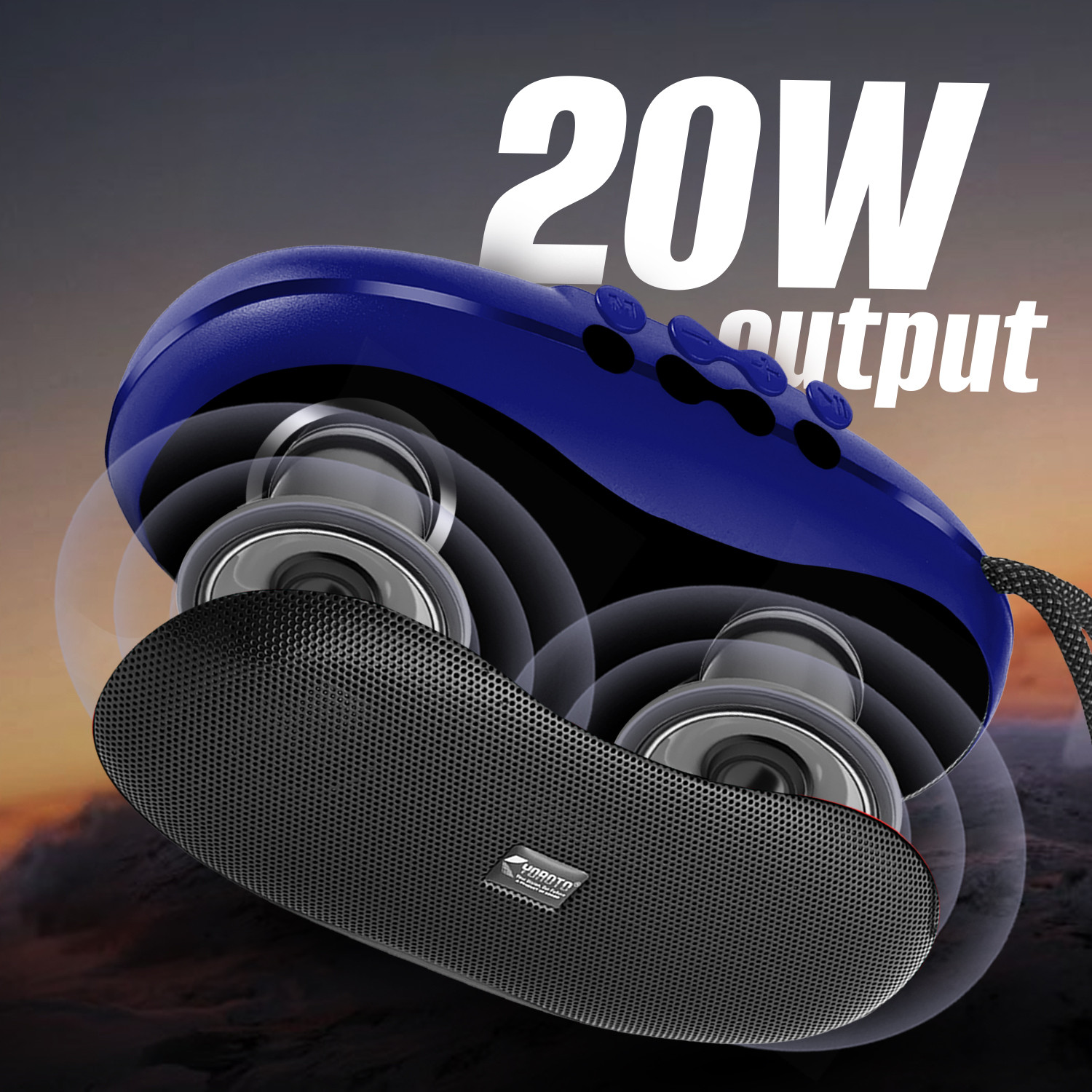 Image of YOROTO Wireless Speaker with Powerful Bass Sound 20 W Bluetooth Speaker