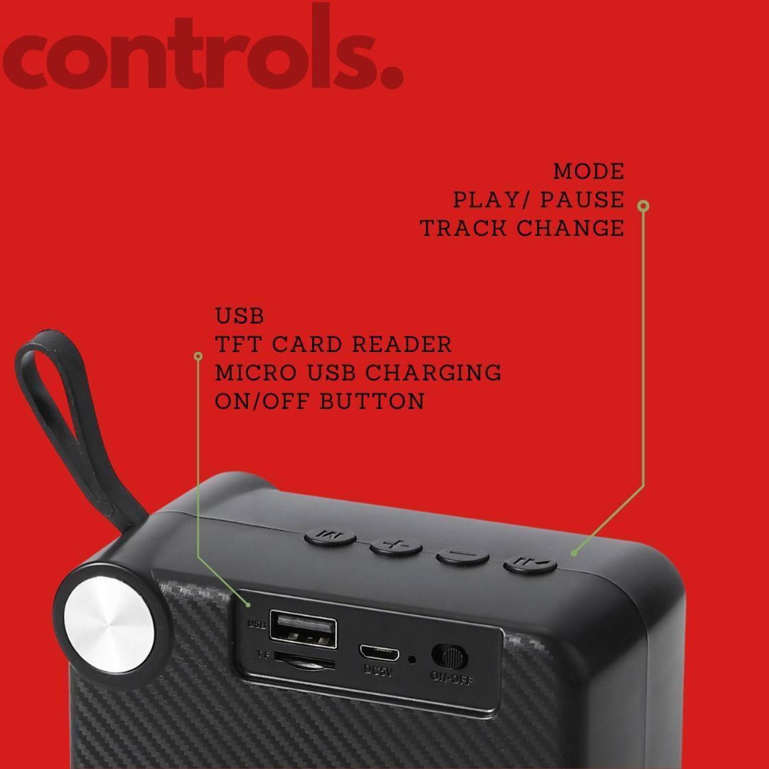 MZ M406SP 5W Bluetooth Speaker - Image 3