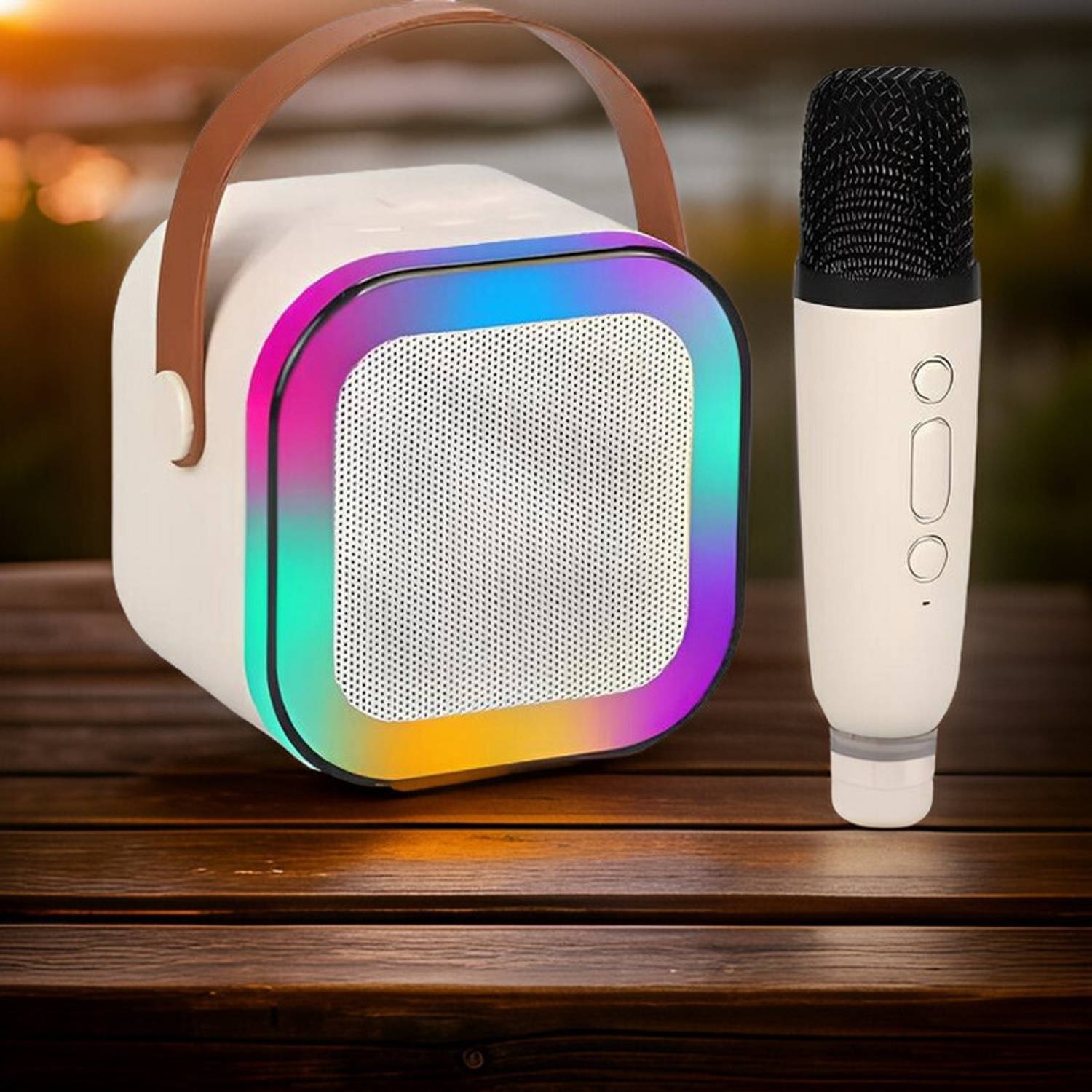 TRUWEL M02_K12 Kids' Mini Karaoke Machine: Bluetooth Speaker with Wireless Mic 5 W Bluetooth Speaker