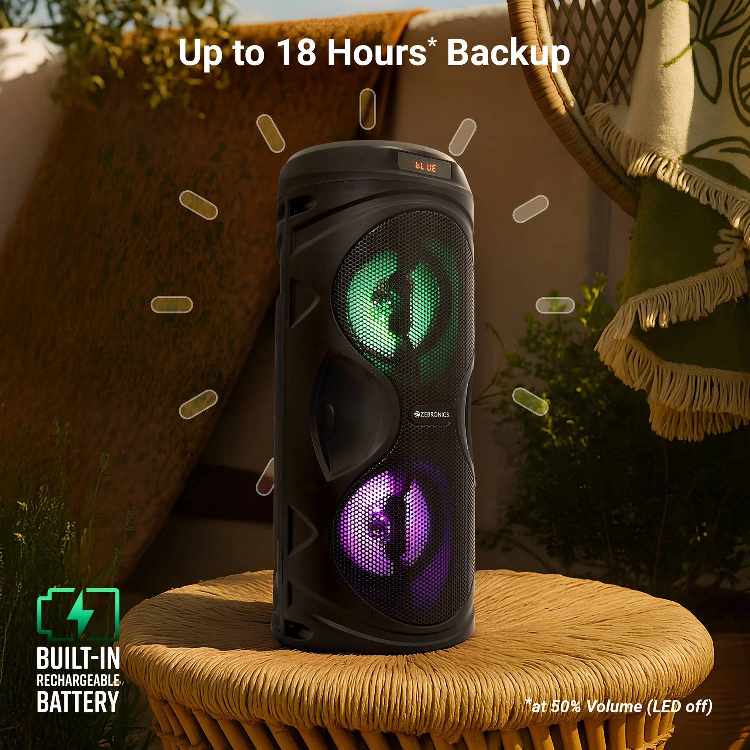 ZEBRONICS County Pro 12 20W Bluetooth Speaker - Image 3