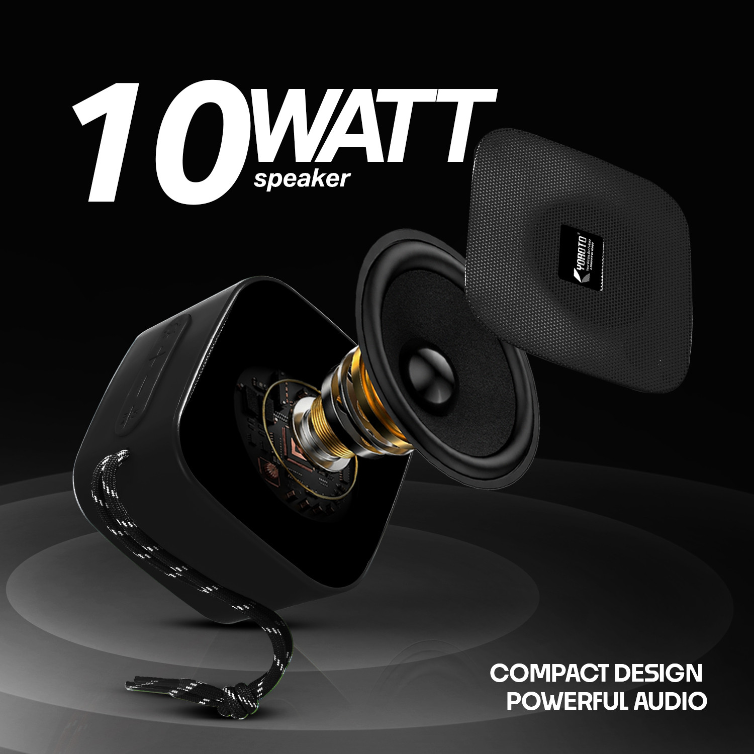 Image of YOROTO Portable Speaker With Thunder Sound and Dynamic Bass Bass 10 W Bluetooth Speaker