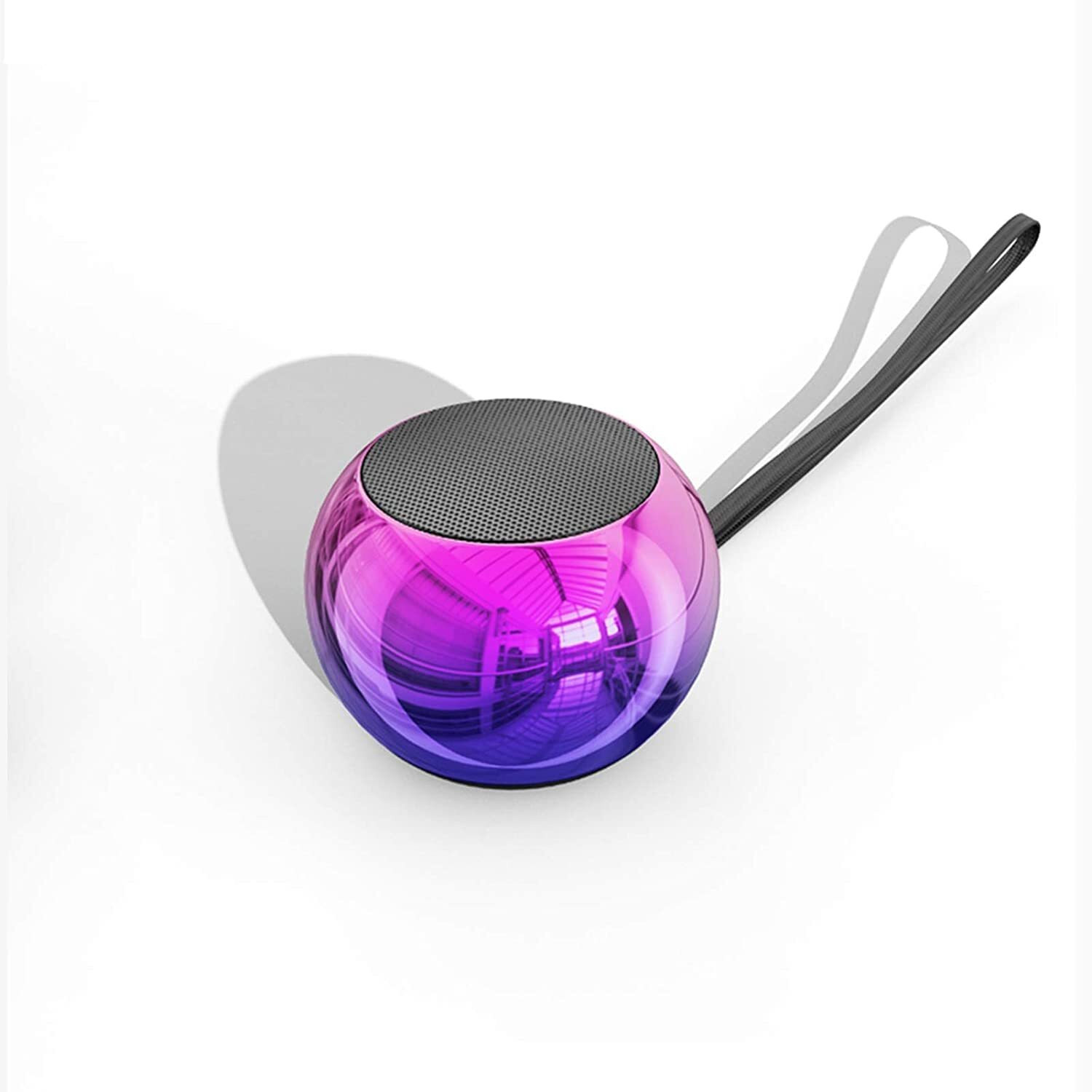 Image of Jinisha M3 Mini Boost 4 3D Mini Round Steel Bluetooth Speaker Radio 60 W Bluetooth Speaker (Multicolor, 4.1 Channel)
