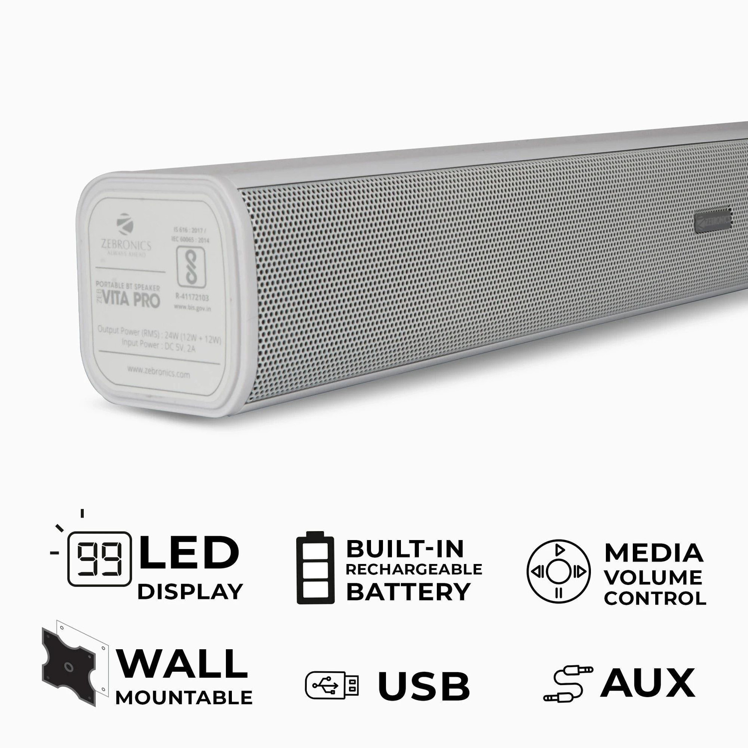 Image of ZEBRONICS Zeb-Vita Pro 24 W Bluetooth Soundbar