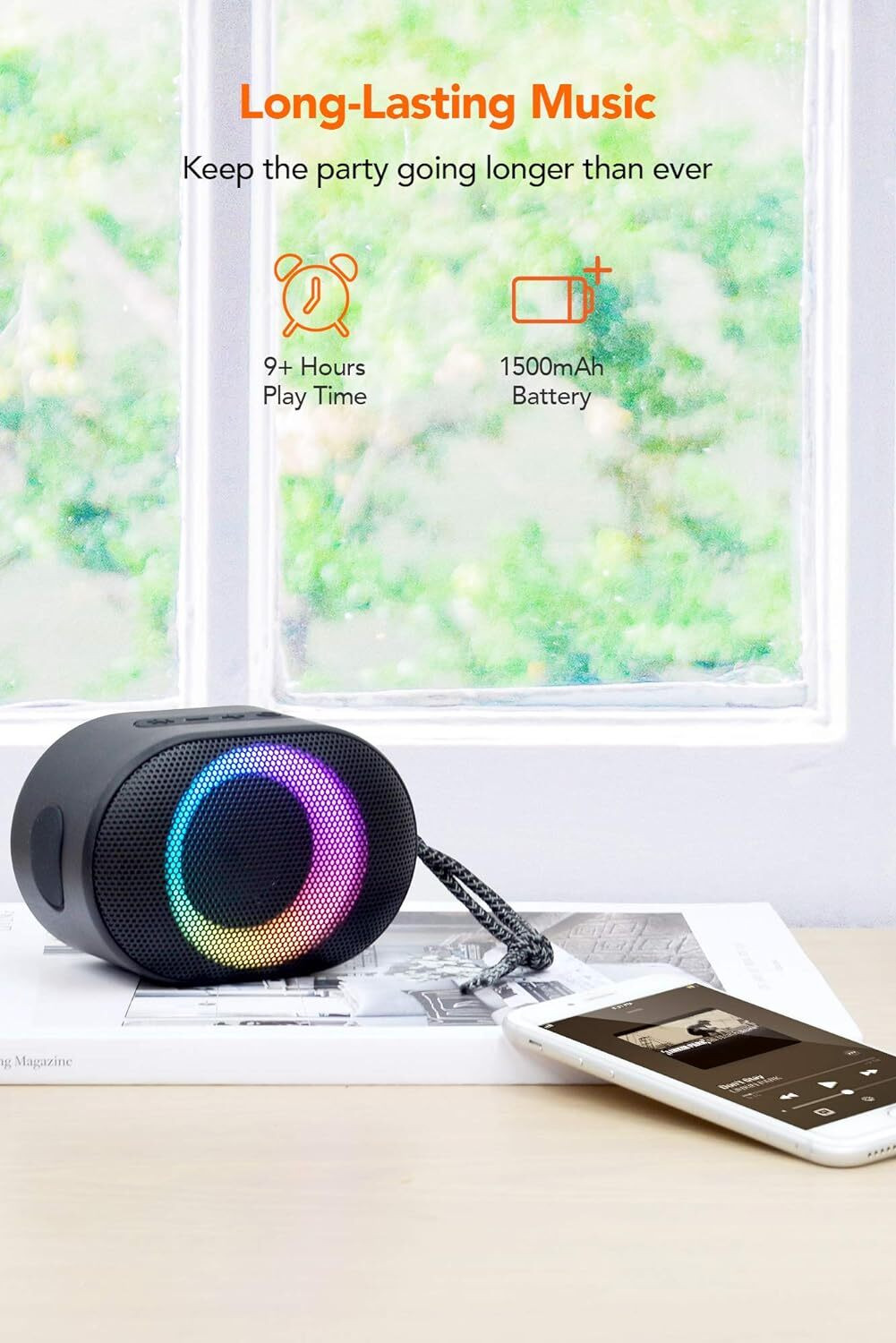 Image of ROAR PQ-126 Boss Speaker Compact High Power Wireless Bluetooth Audio Party 16 W Bluetooth PA Speaker