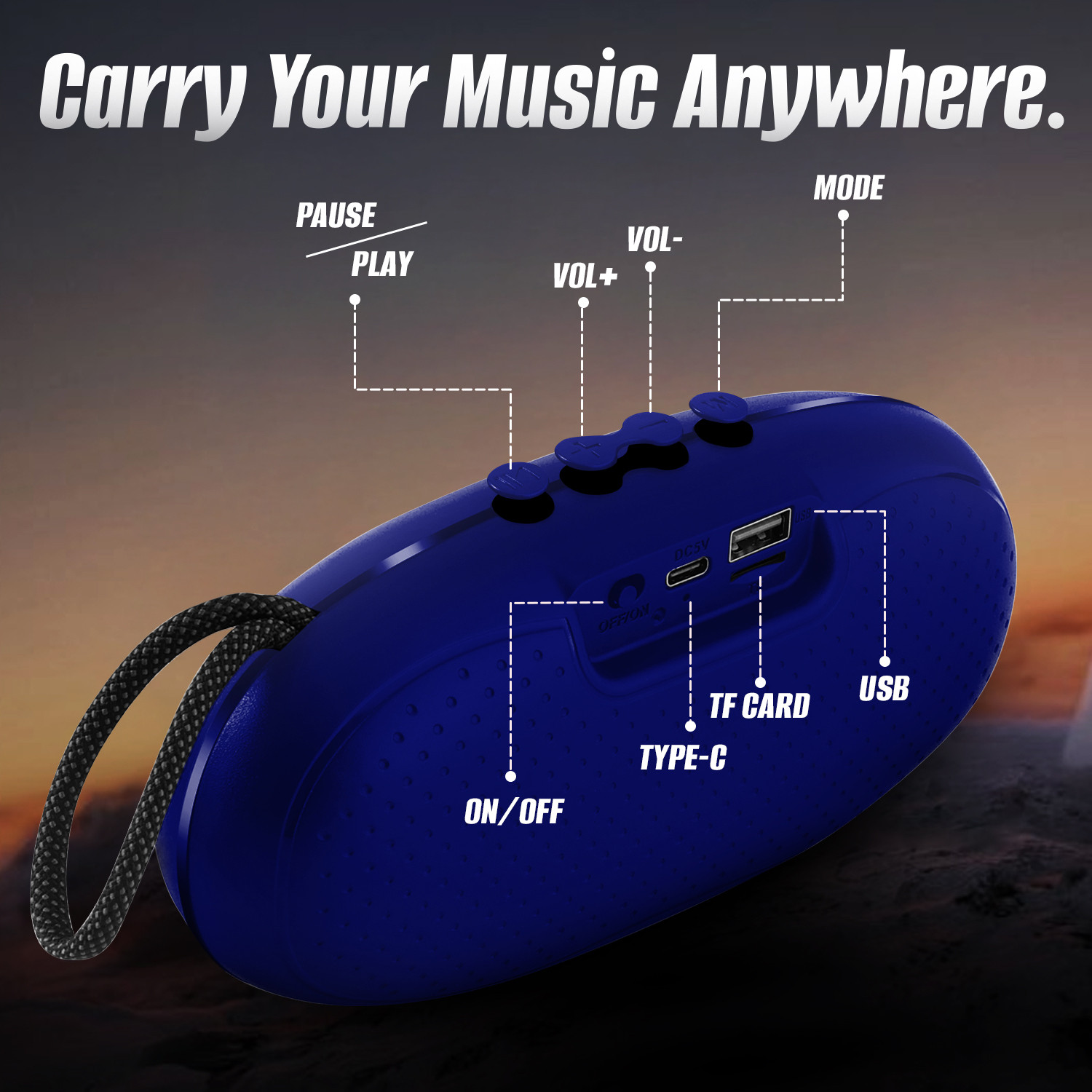 Image of YOROTO Wireless Speaker with Powerful Bass Sound 20 W Bluetooth Speaker