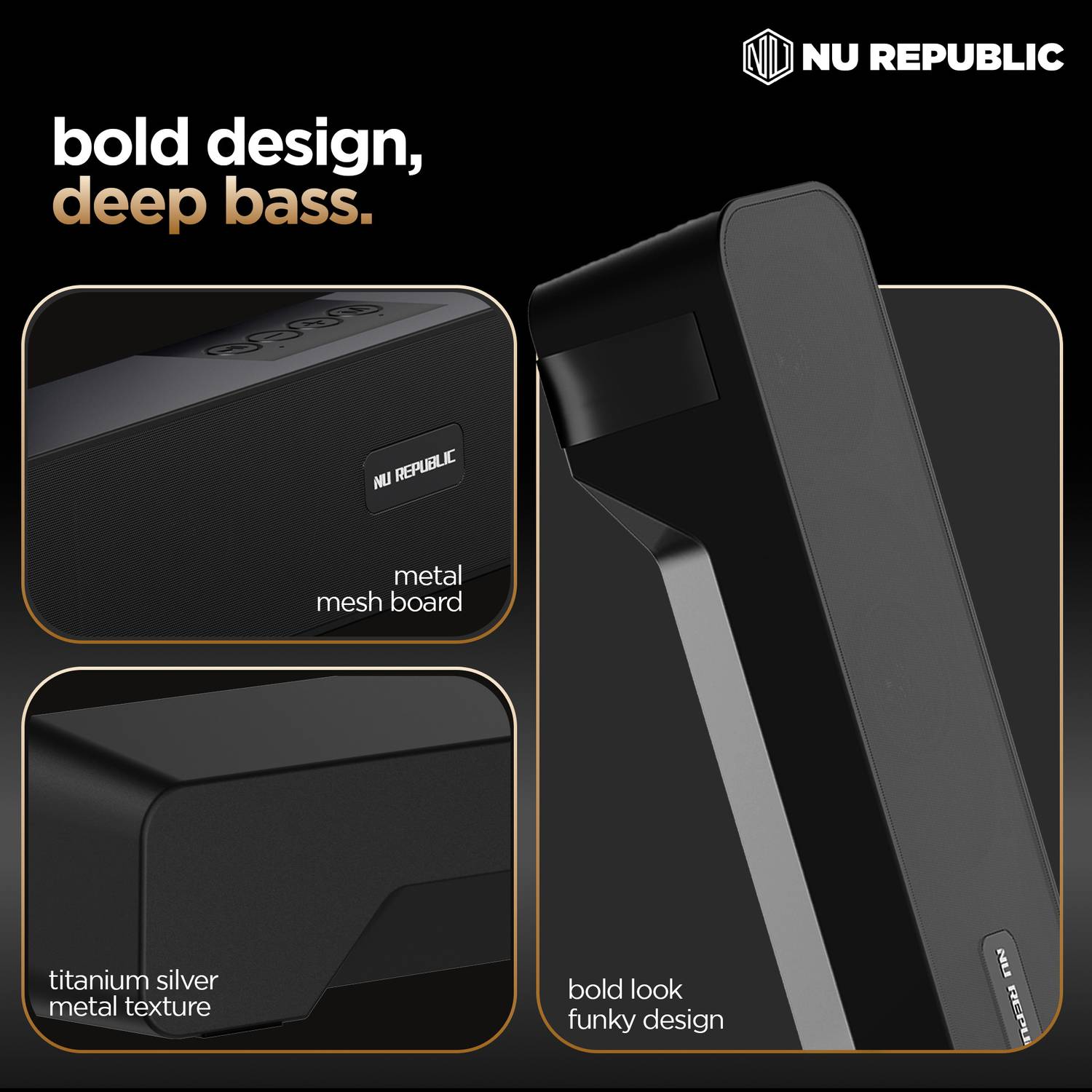 Nu Republic 20 12hr Bluetooth Speaker - Image 5