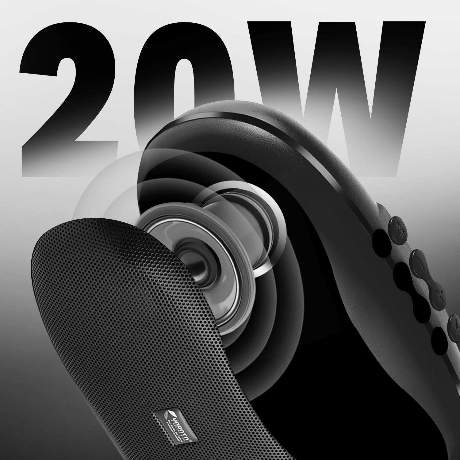 Image of YOROTO Loud Bass Speaker with Clear Stereo Output 20 W Bluetooth Speaker
