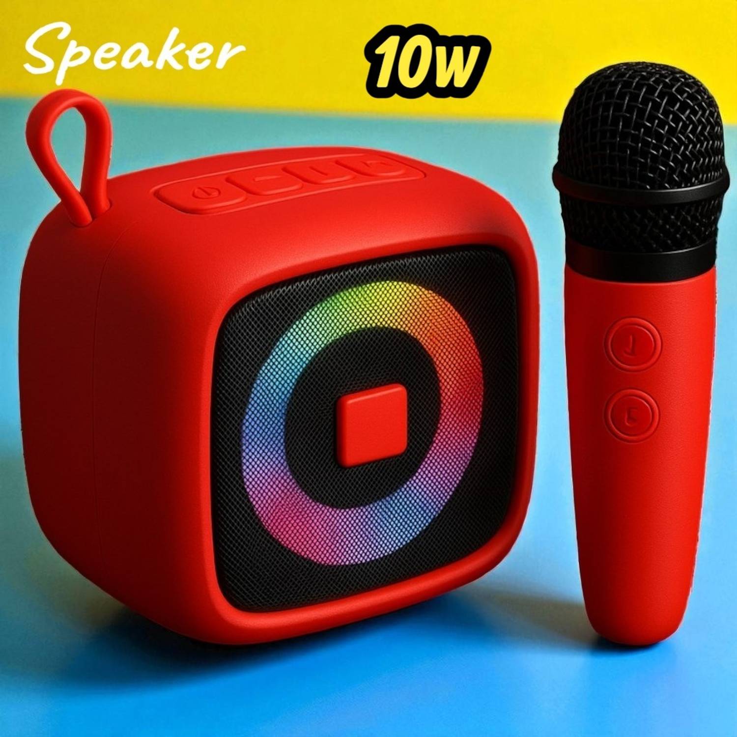 Shamsa X143 Bluetooth Speaker and Mic Set for Music and Singing 10 W Bluetooth Speaker
