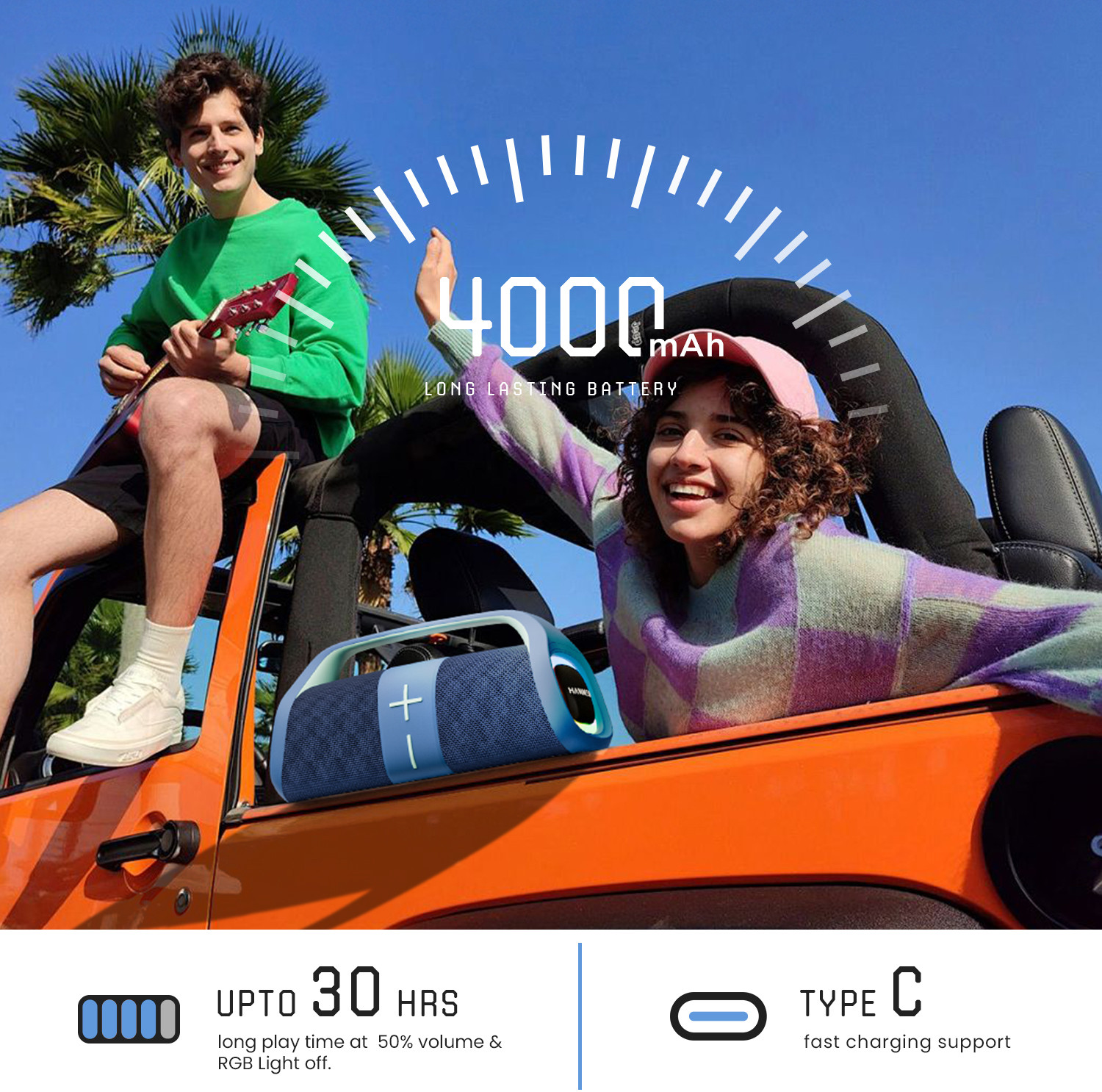 Image of Hammer Boom 30 W Bluetooth Speaker