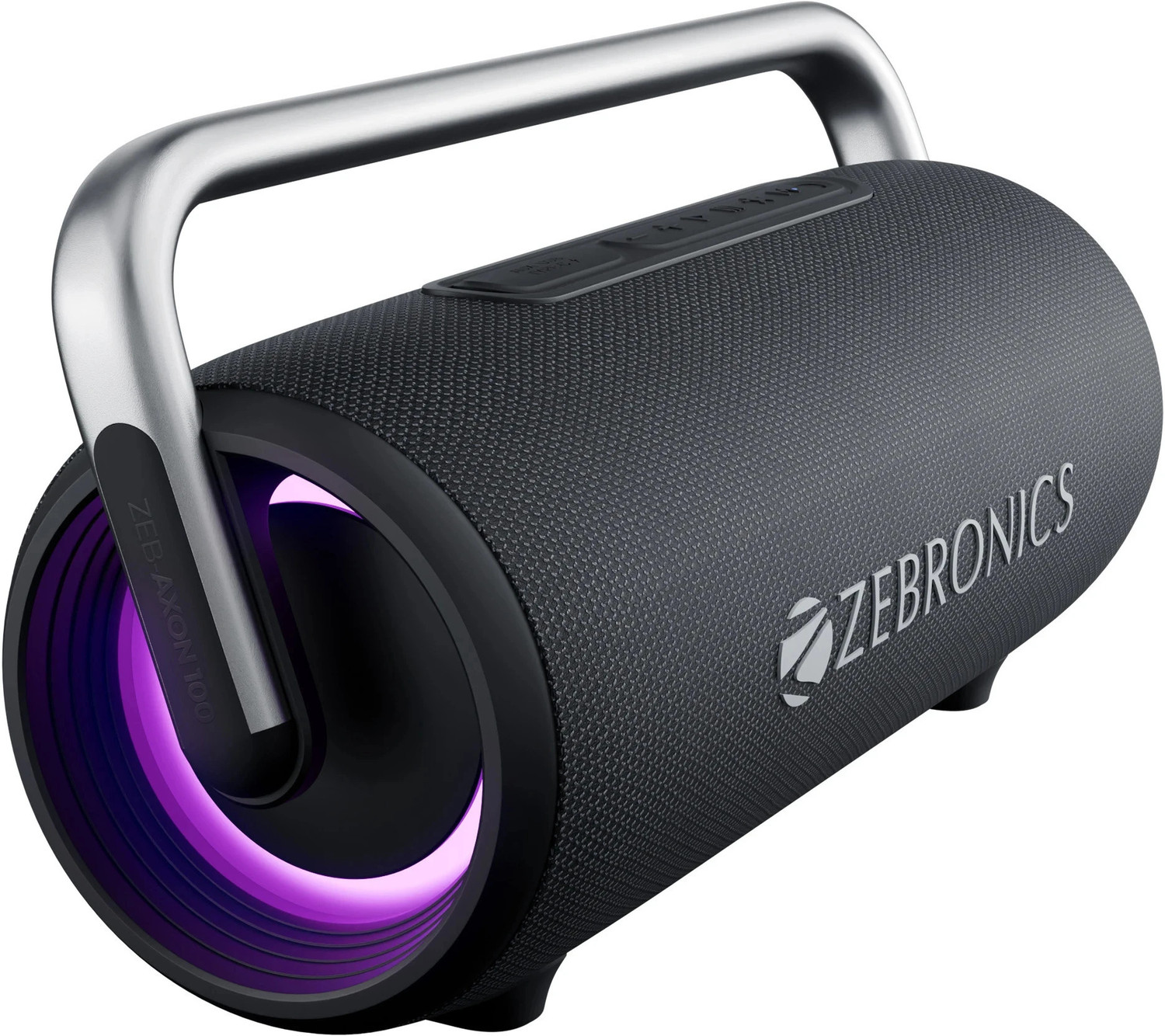 Image of ZEBRONICS AXON 100, BTv5.3 | USB | AUX | TWS,RGB, Deep Bass, Upto 6h Playback 90 W Bluetooth Speaker