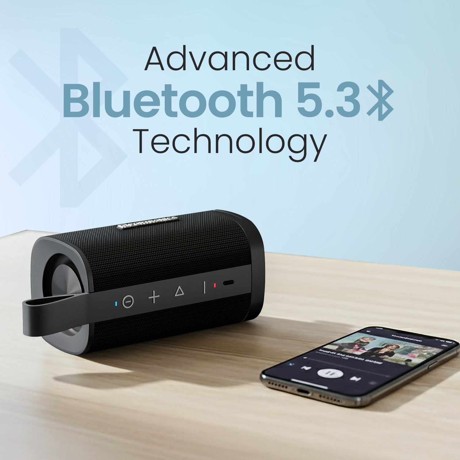 Image of Portronics Fynix Mini 20W HD Sound Portable Bluetooth Speaker,4 Hours,Type C Charging 20 W Bluetooth Speaker