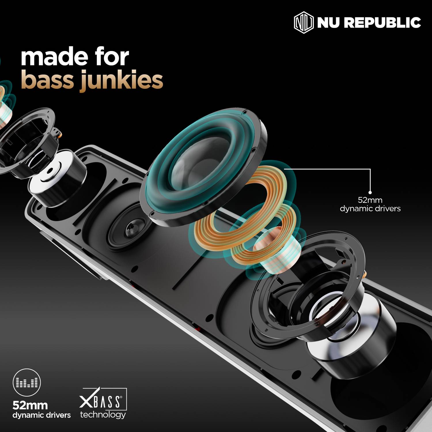 Nu Republic 20 12hr Bluetooth Speaker - Image 4