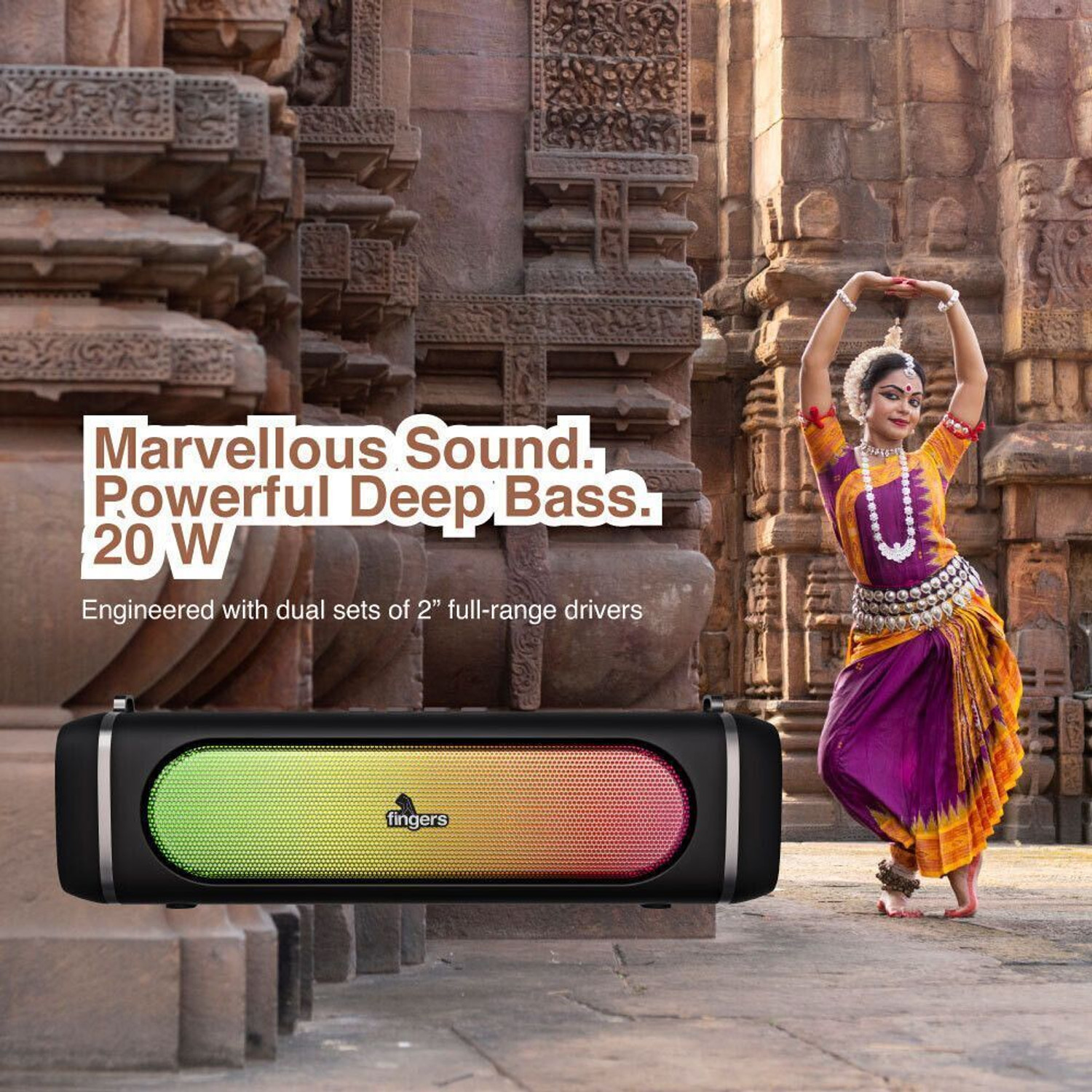Image of FINGERS SoundPower-20 20 W Bluetooth Speaker