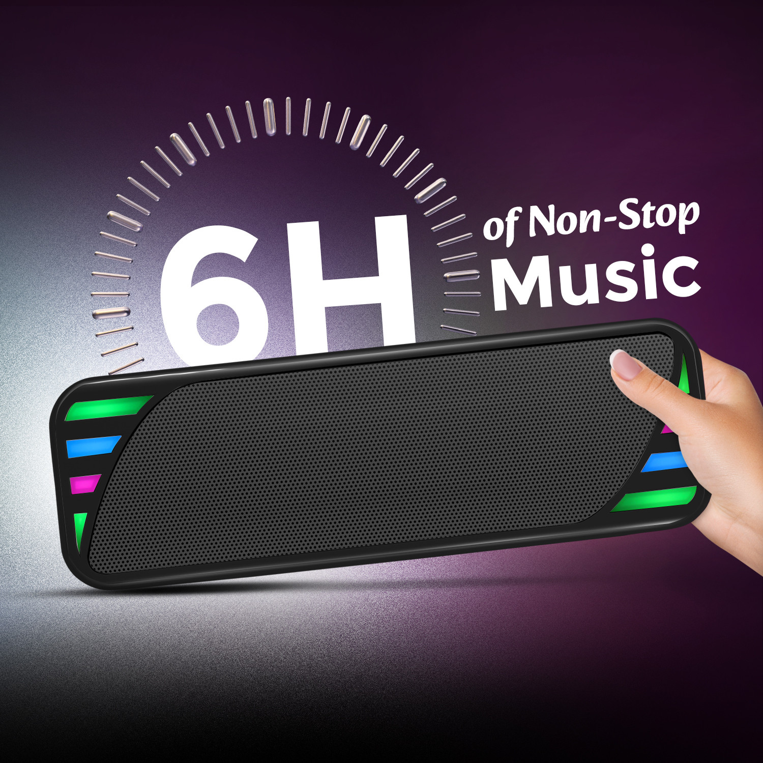 Image of YOROTO Wireless Speaker With RGB Light, Superior Sound and Punchy Bass 12 W Bluetooth Speaker