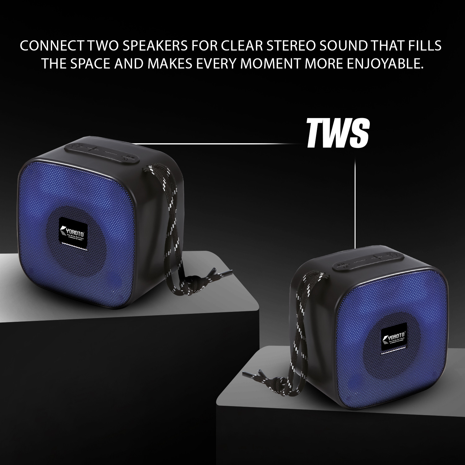 Image of YOROTO Portable Speaker With Thunder Sound and Dynamic Bass Bass 10 W Bluetooth Speaker