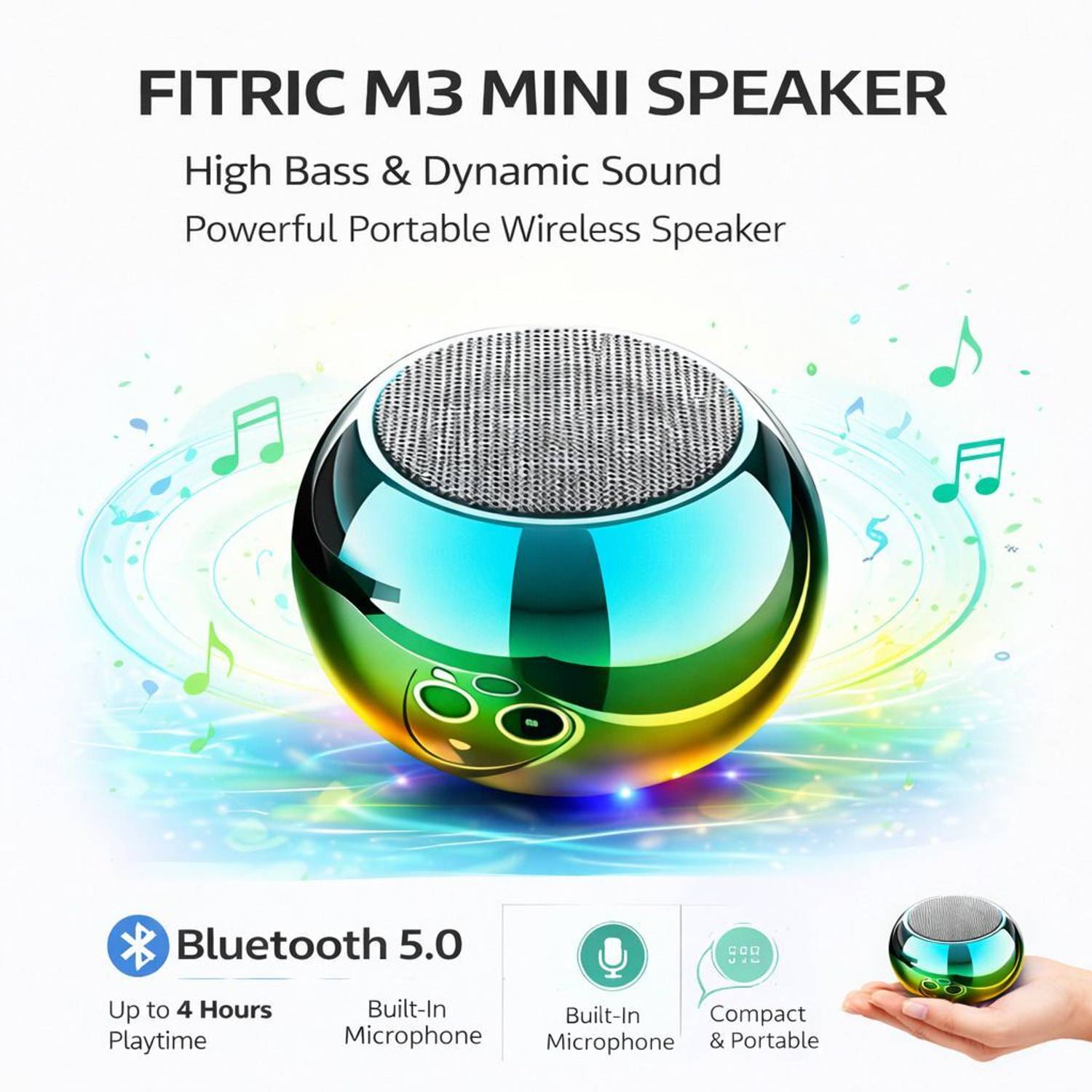 NAMAN Smart Speaker with Google, Alexa & Siri - Image 4