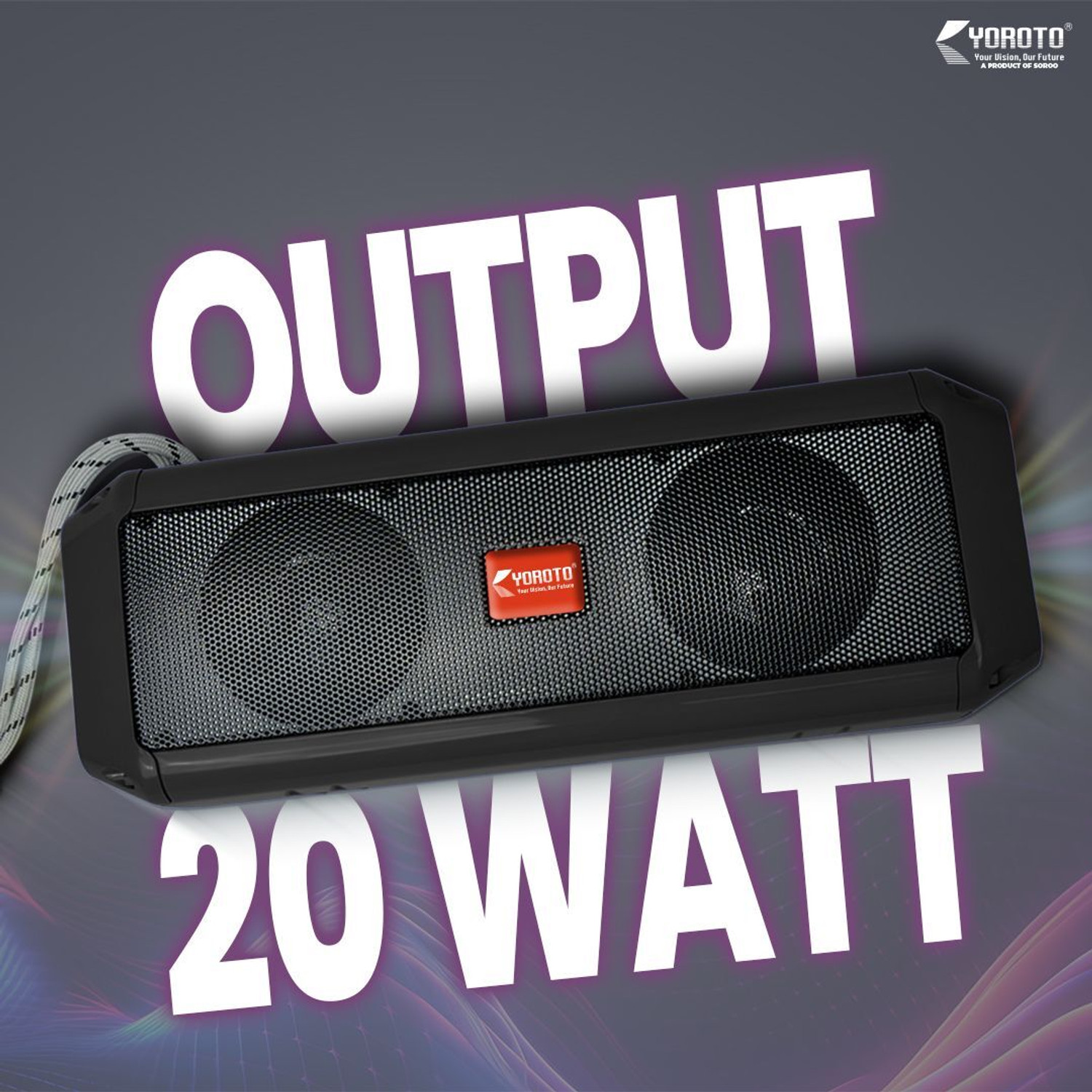 Image of YOROTO YO-412BTL Wireless Speaker With RGB Light, Superior Sound and Thunder Bass 20 W Bluetooth Speaker