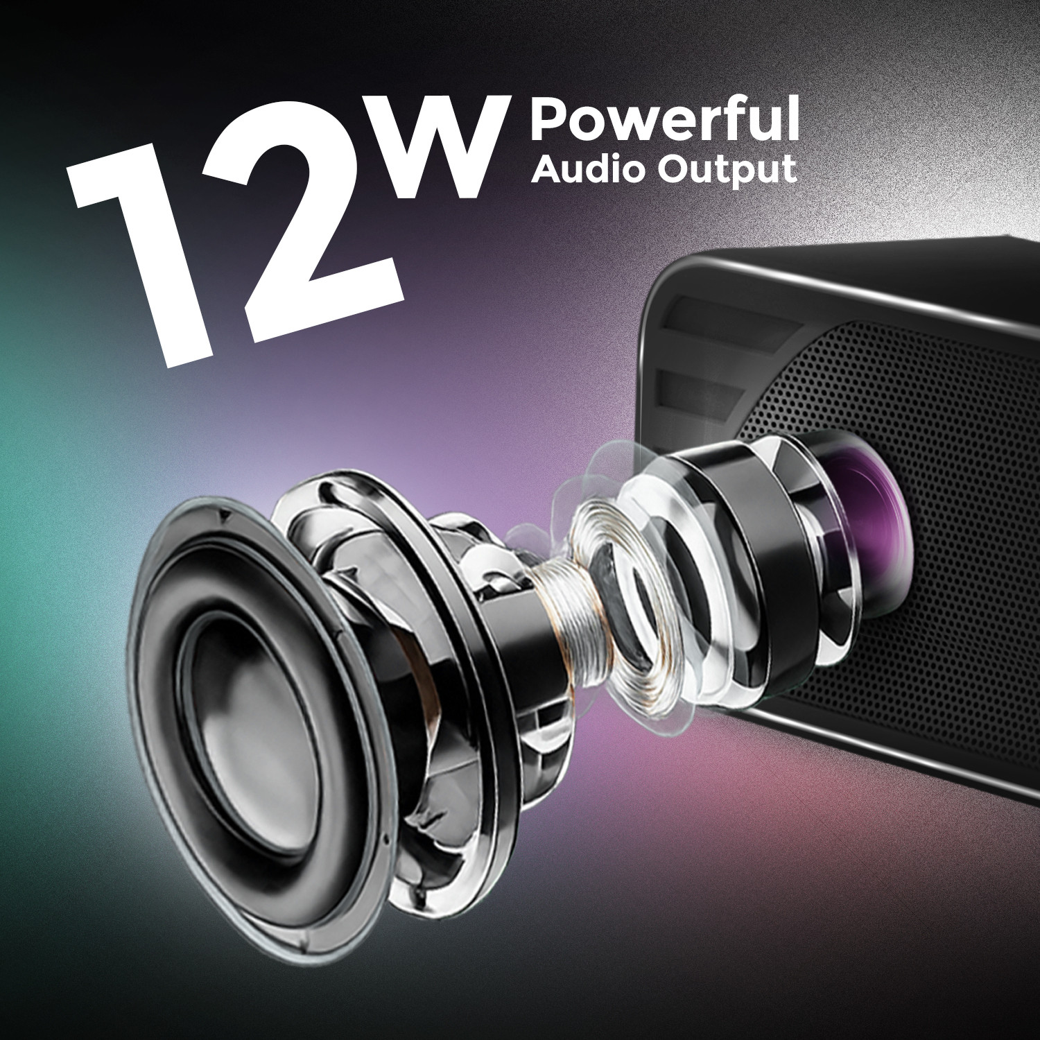 Image of YOROTO Wireless Speaker With RGB Light, Superior Sound and Punchy Bass 12 W Bluetooth Speaker