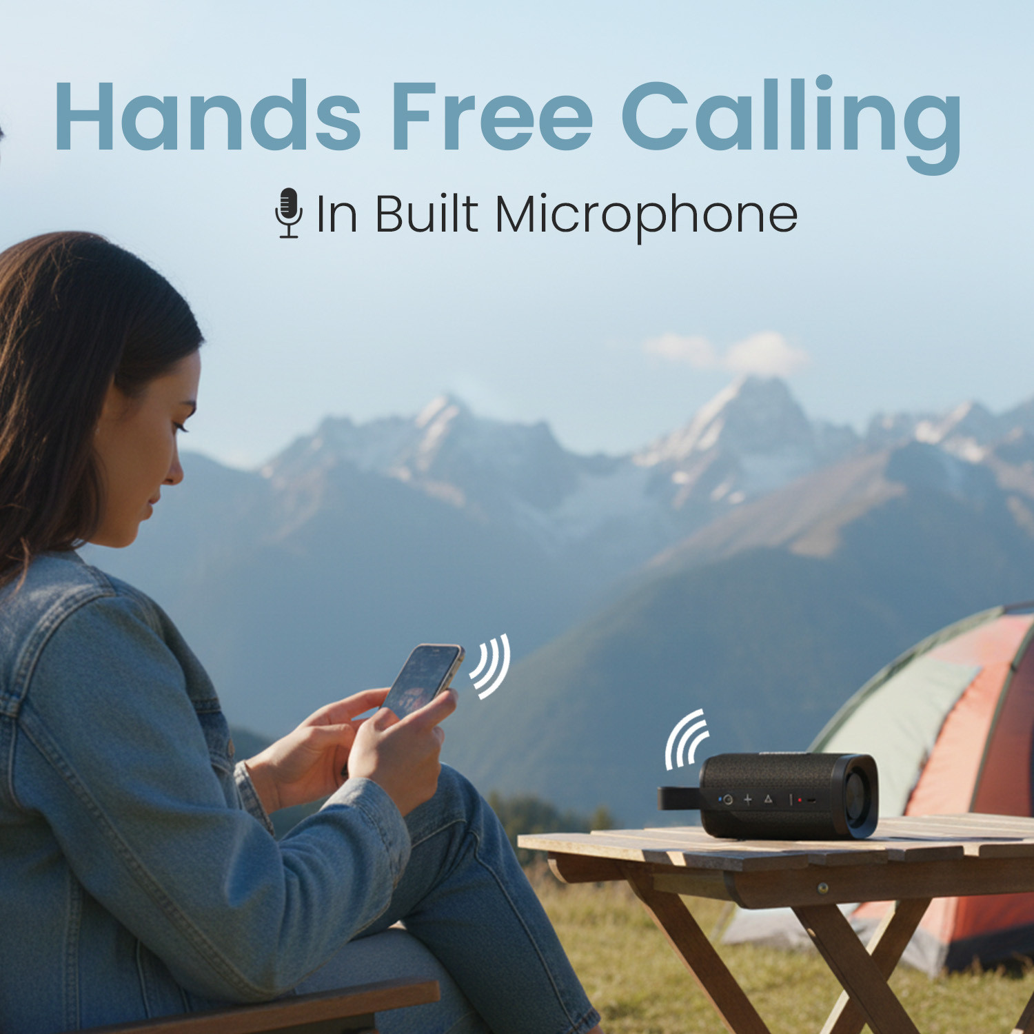 Image of Portronics Fynix Mini 20W HD Sound Portable Bluetooth Speaker,4 Hours,Type C Charging 20 W Bluetooth Speaker